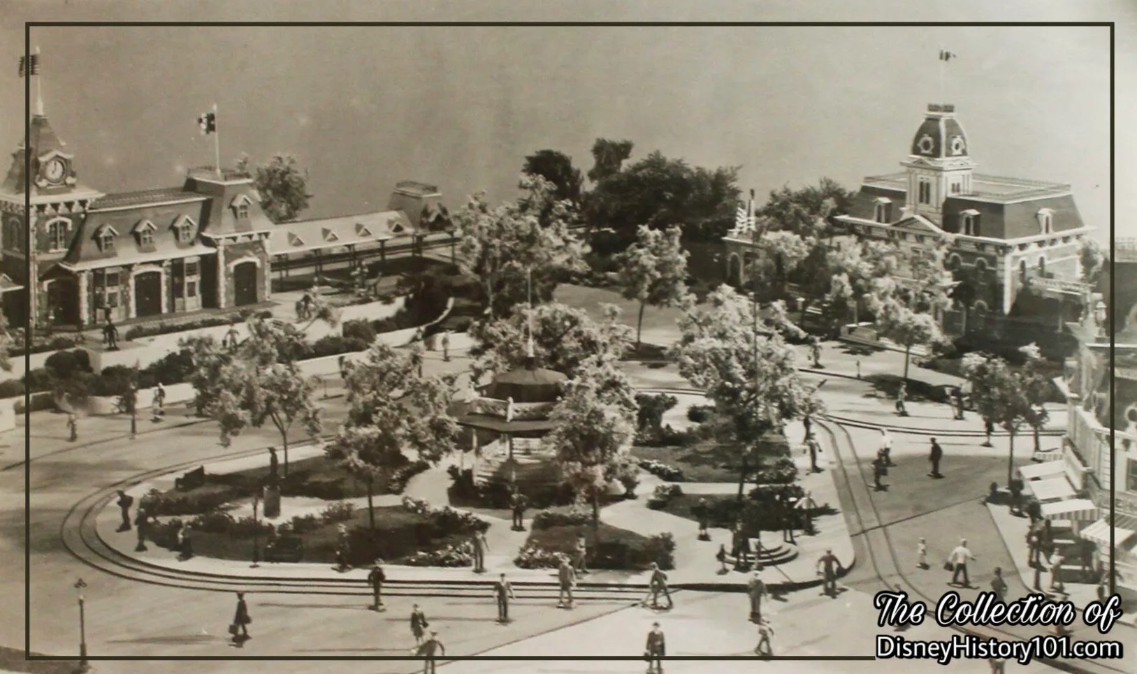 Town Square and Band Stand Architectural Model by Fred Joerger and Wathel Rogers