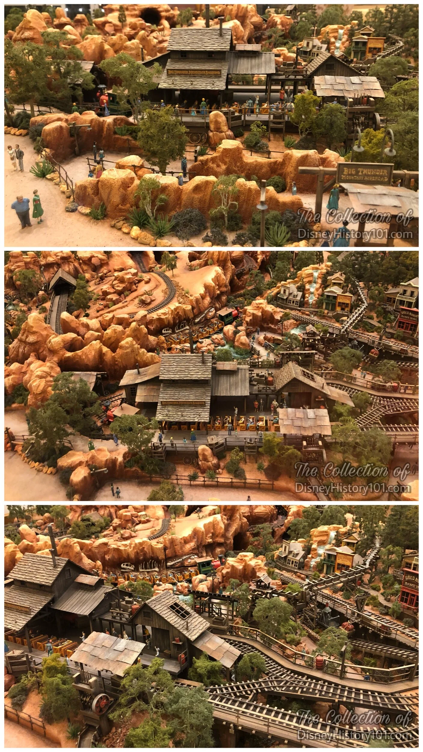 Big Thunder Mountain Depot (1/4" = 1') Architectural Model, at the Disneyland Hotel Frontier Tower