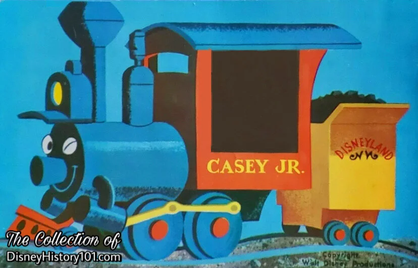 Casey Junior Souvenir Art Corner Postcard Exclusively Designed for Disneyland by Art Corner Artists 