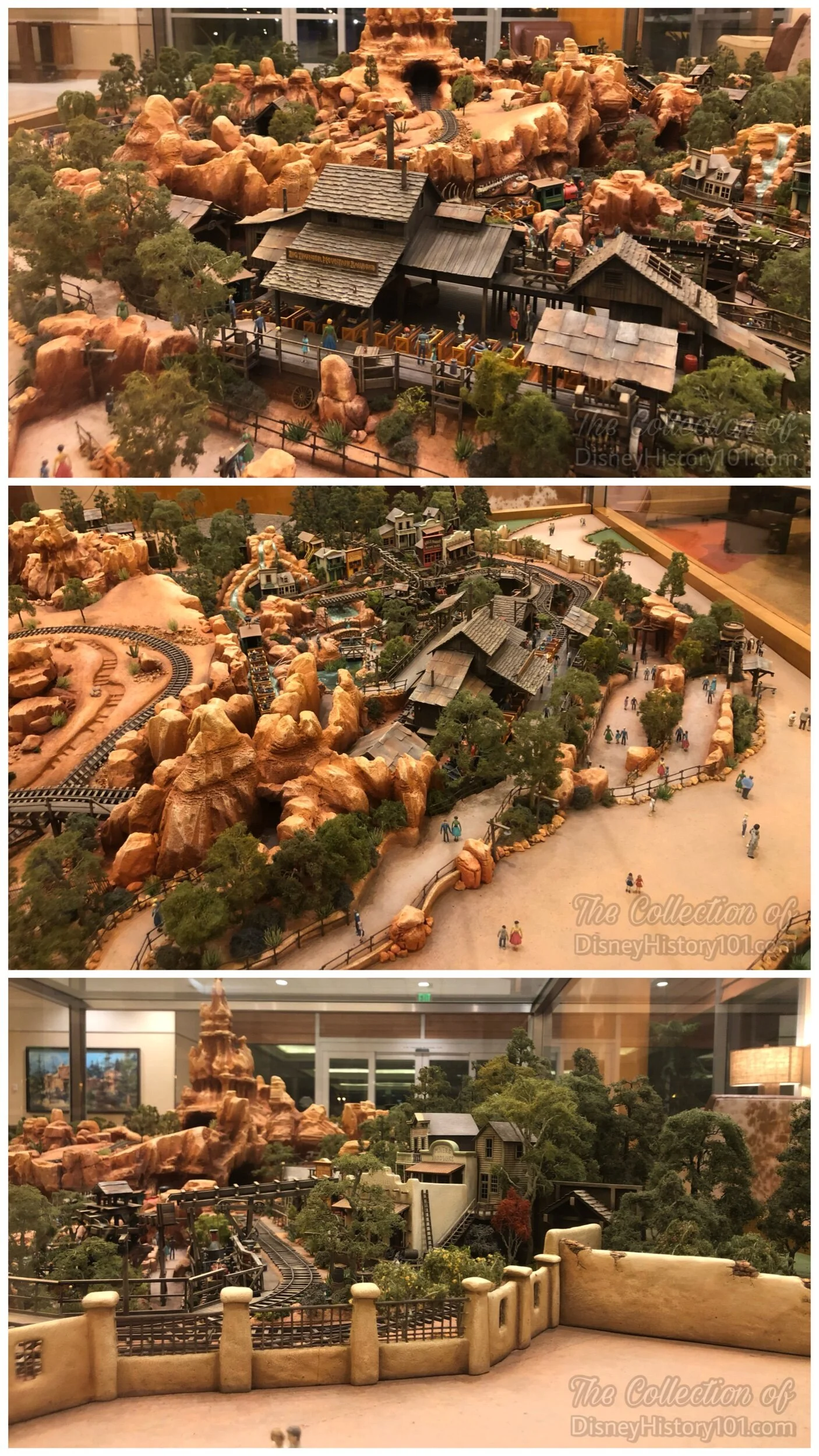Big Thunder Mountain Railroad (1/4" = 1') Architectural Model, at the Disneyland Hotel Frontier Tower