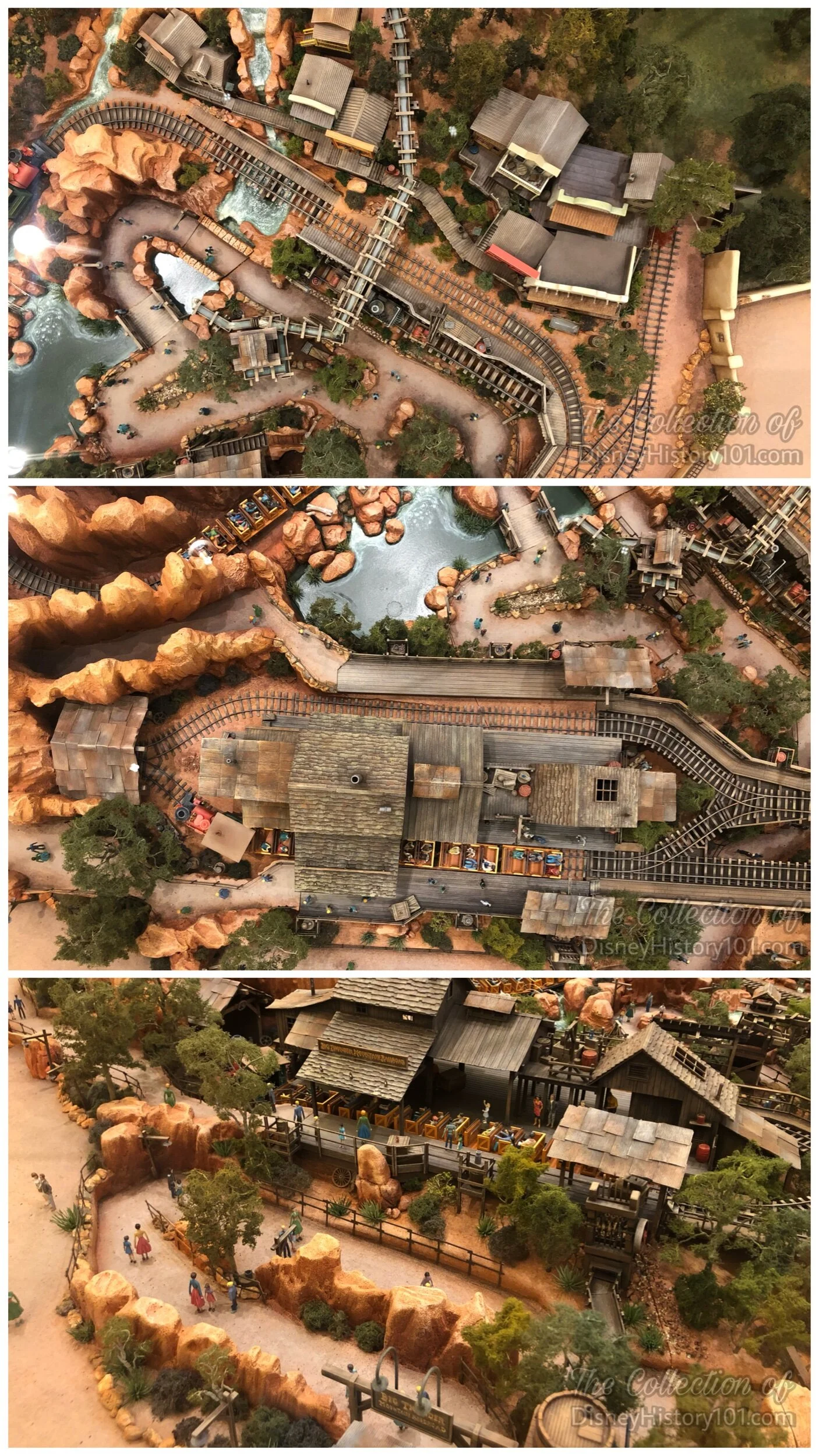 Big Thunder Mountain Railroad (1/4" = 1') Architectural Model, at the Disneyland Hotel Frontier Tower