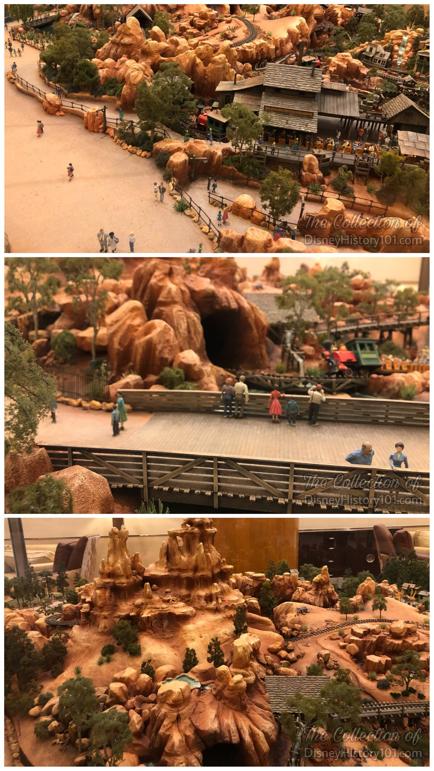 Big Thunder Mountain Railroad (1/4" = 1') Architectural Model, at the Disneyland Hotel Frontier Tower