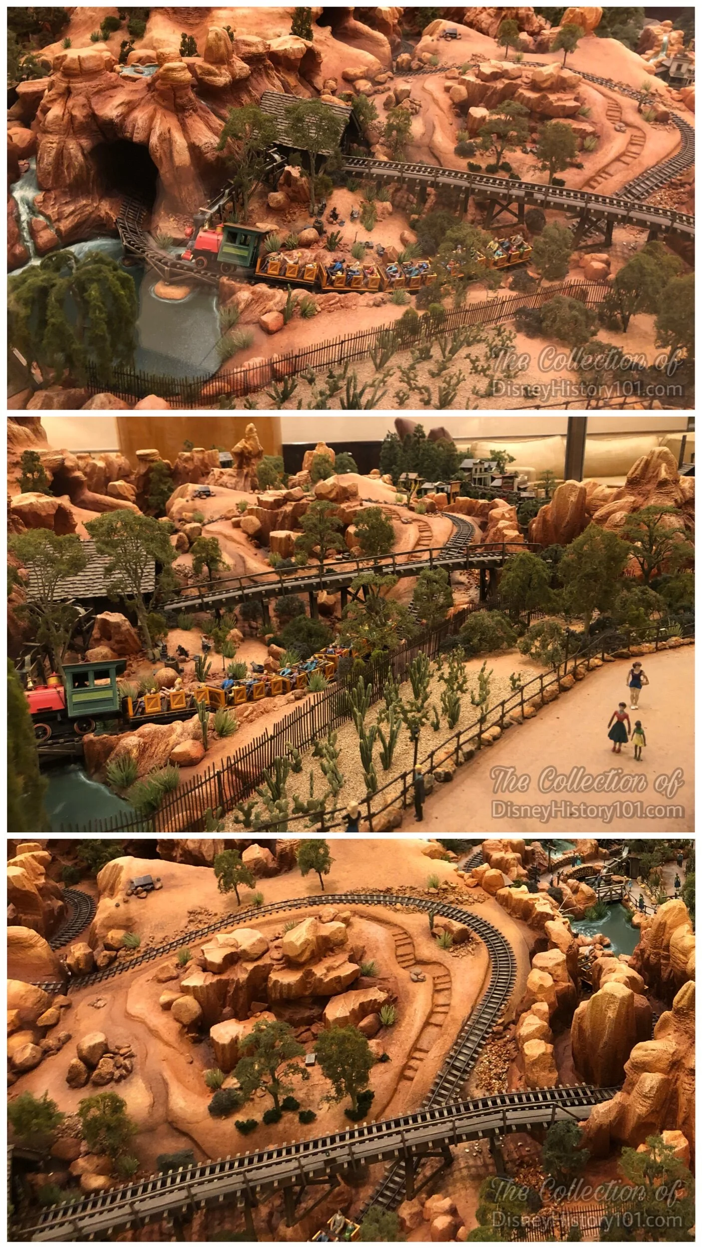Big Thunder Mountain Railroad (1/4" = 1') Architectural Model, at the Disneyland Hotel Frontier Tower