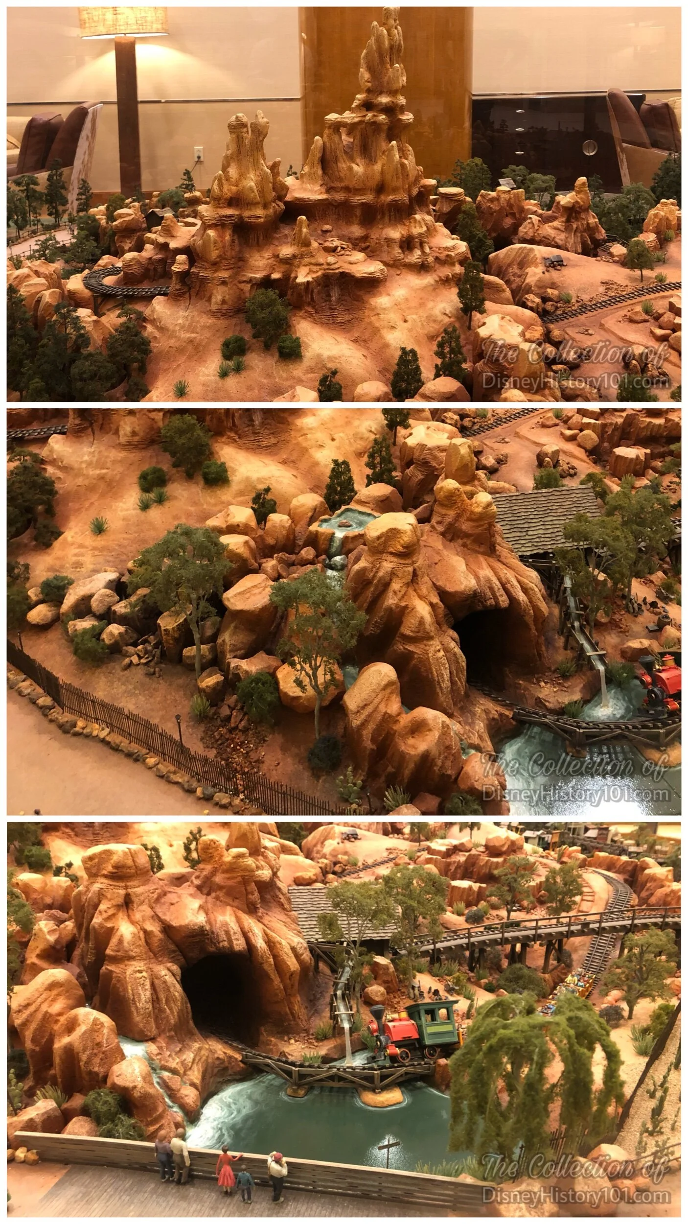 Big Thunder Mountain Railroad (1/4" = 1') Architectural Model, at the Disneyland Hotel Frontier Tower