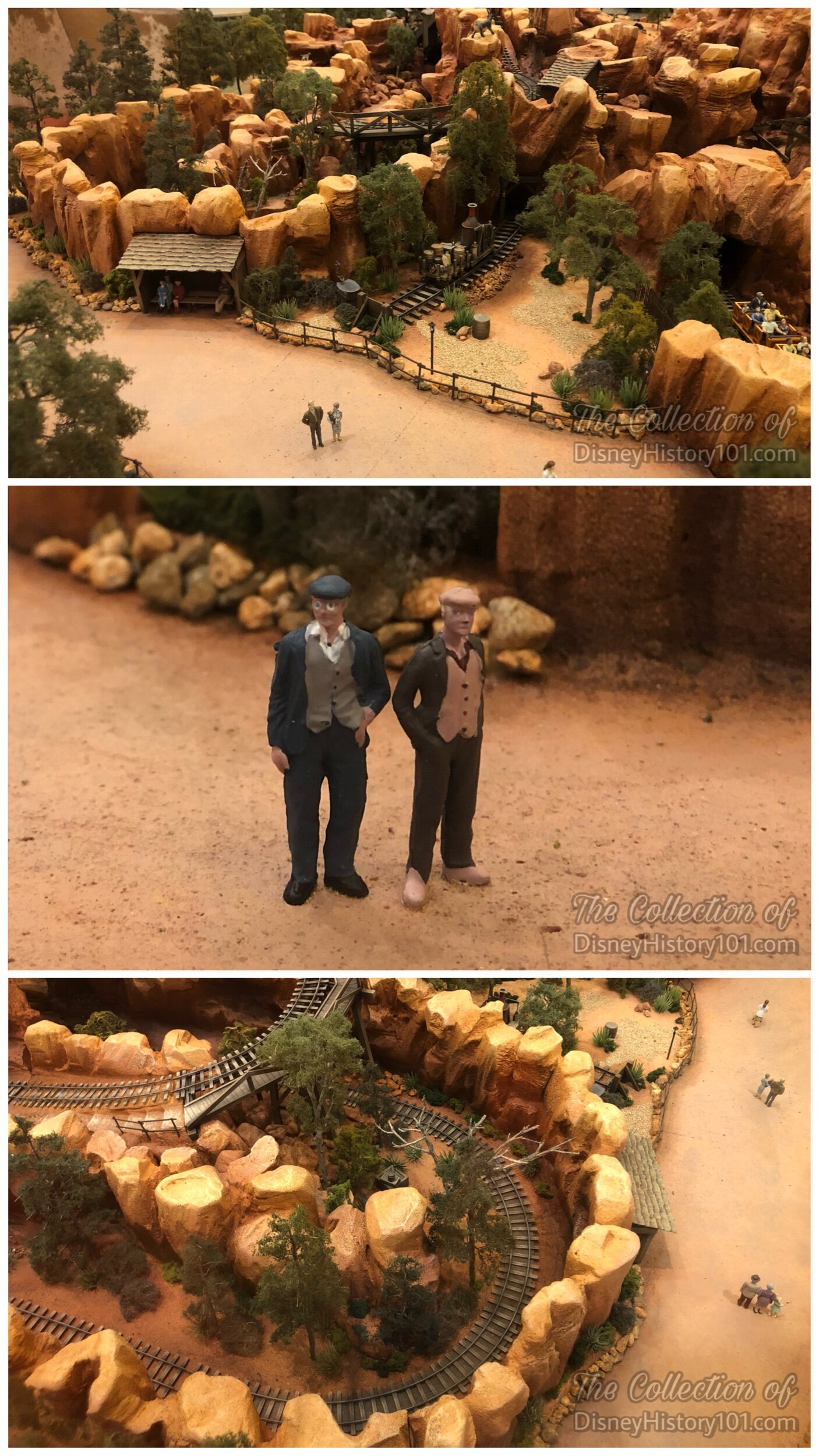 Big Thunder Mountain Railroad & Big Thunder Trail (1/4" = 1') Architectural Model, at the Disneyland Hotel Frontier Tower