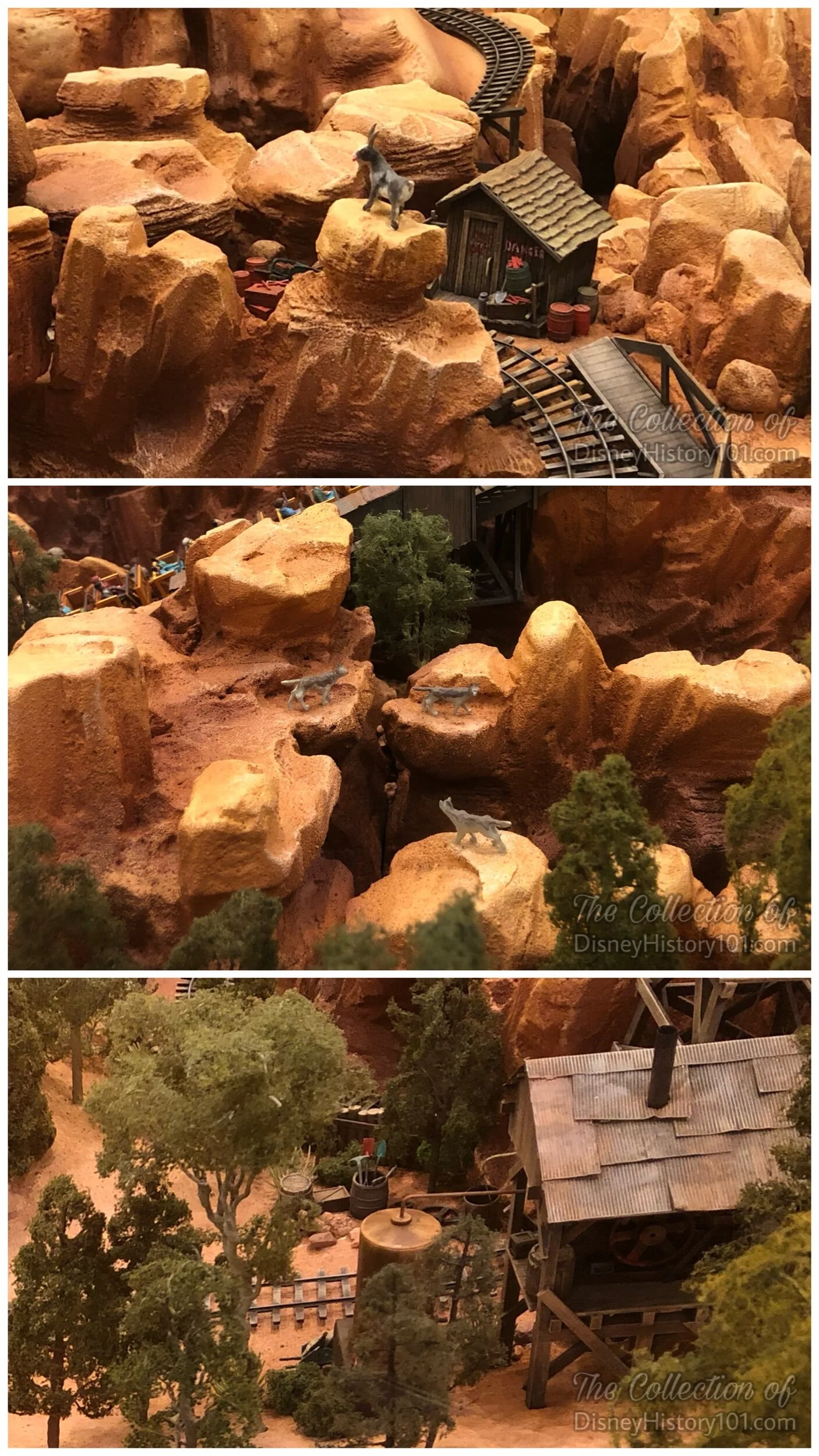 Big Thunder Mountain Railroad (1/4" = 1') Architectural Model, at the Disneyland Hotel Frontier Tower