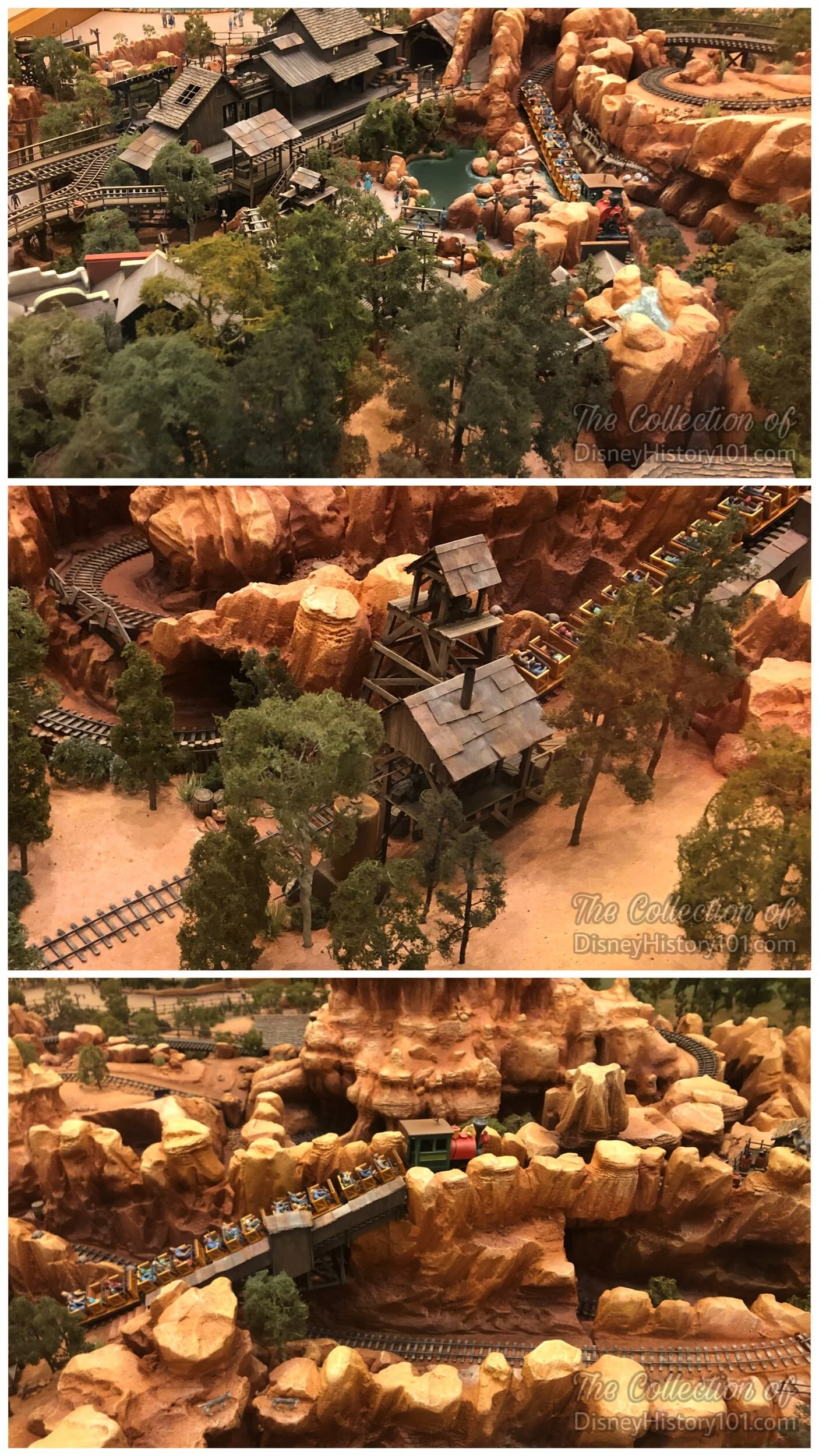 Big Thunder Mountain Railroad (1/4" = 1') Architectural Model, at the Disneyland Hotel Frontier Tower