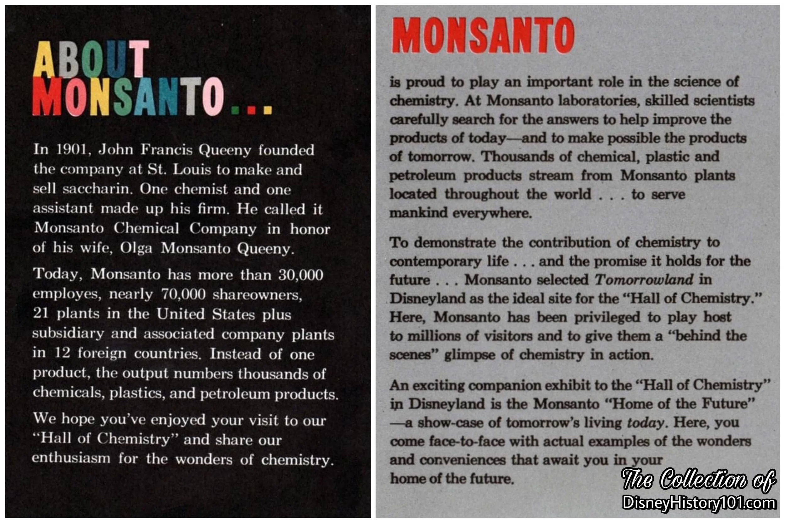 c. 1958 Monsanto Souvenir Excerpts
