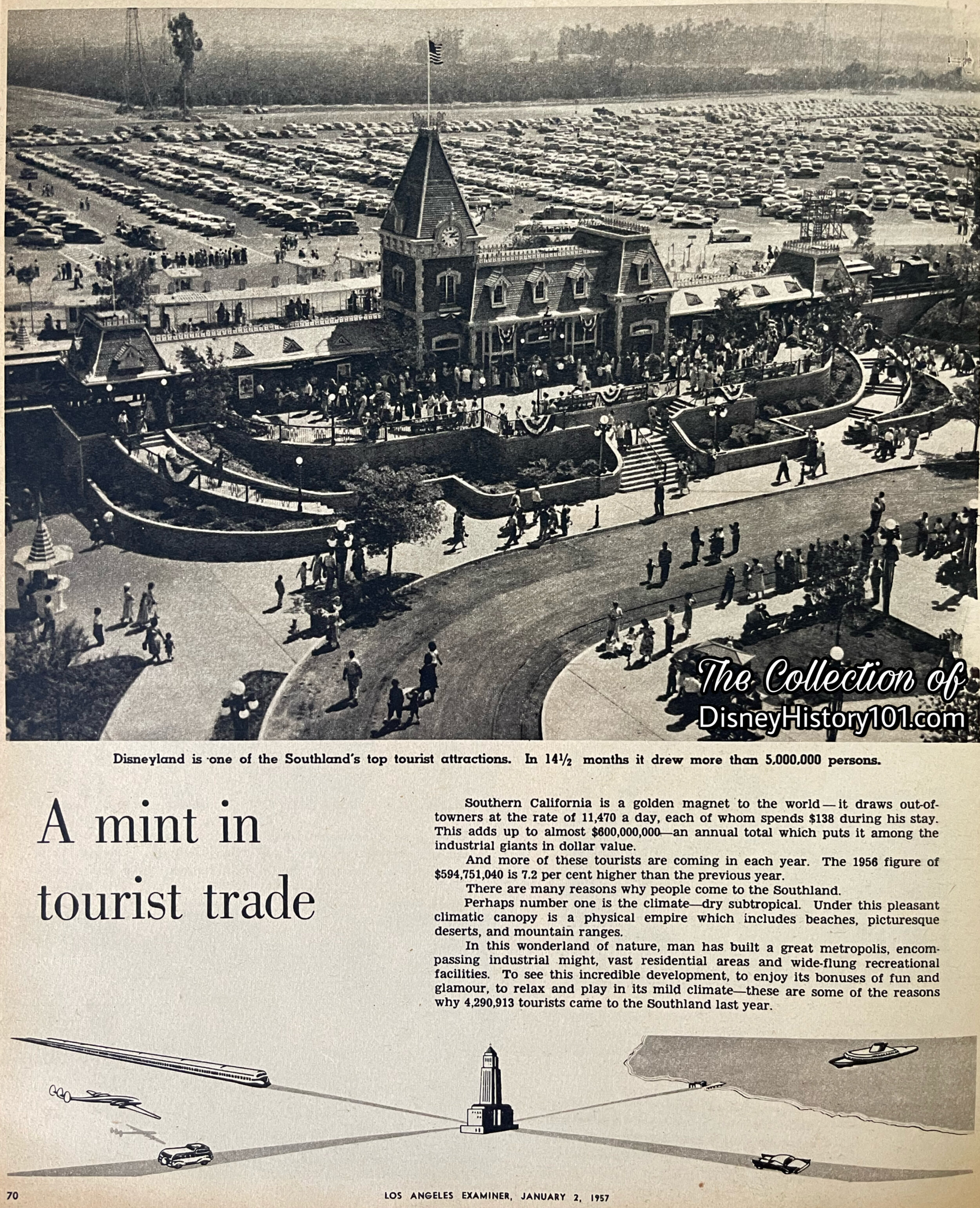 The Los Angeles Examiner, January 2, 1957.