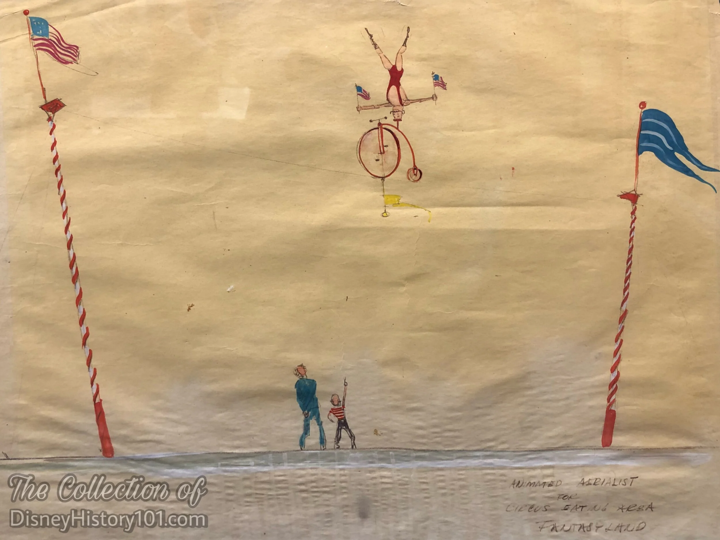 The Animated Aerialist concept by Bruce Bushman ; Former Collection of Richard Kraft, (c.1954)