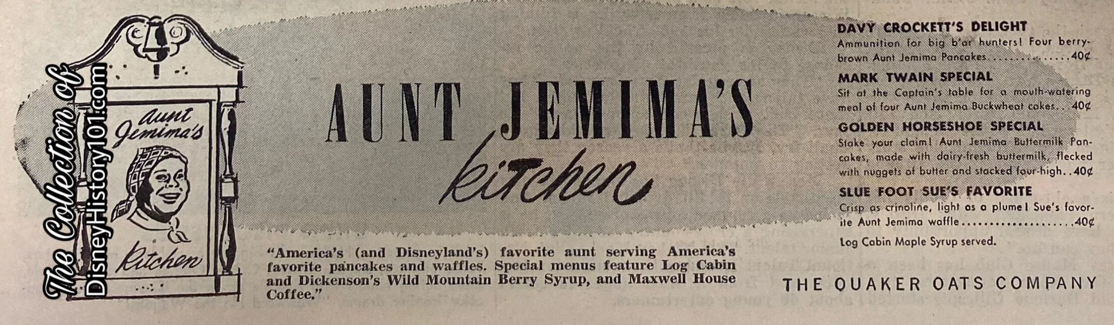 The Disneyland News Excerpt, June, 1956.