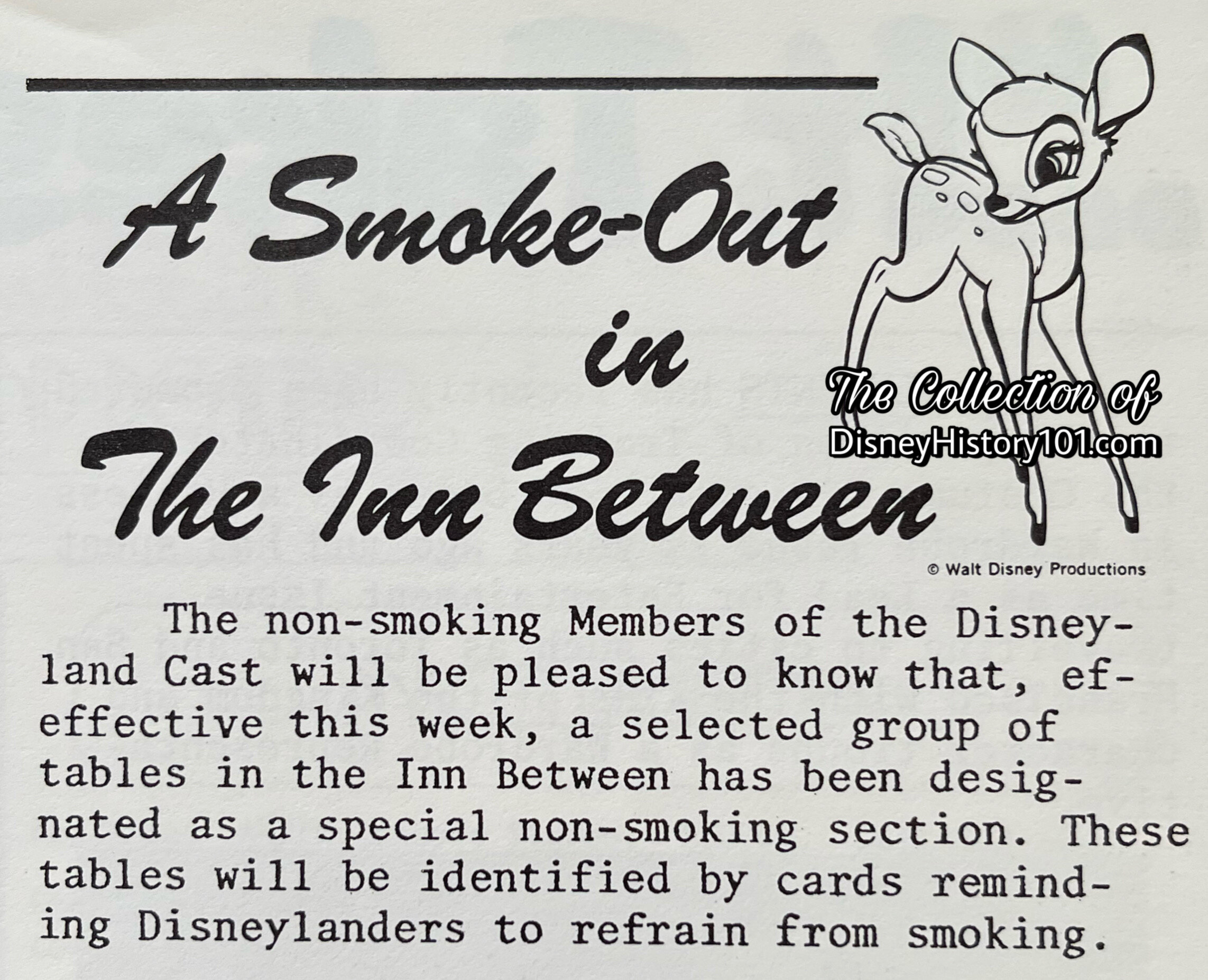 Disneyland LINE Excerpt, (published March 1, 1979)