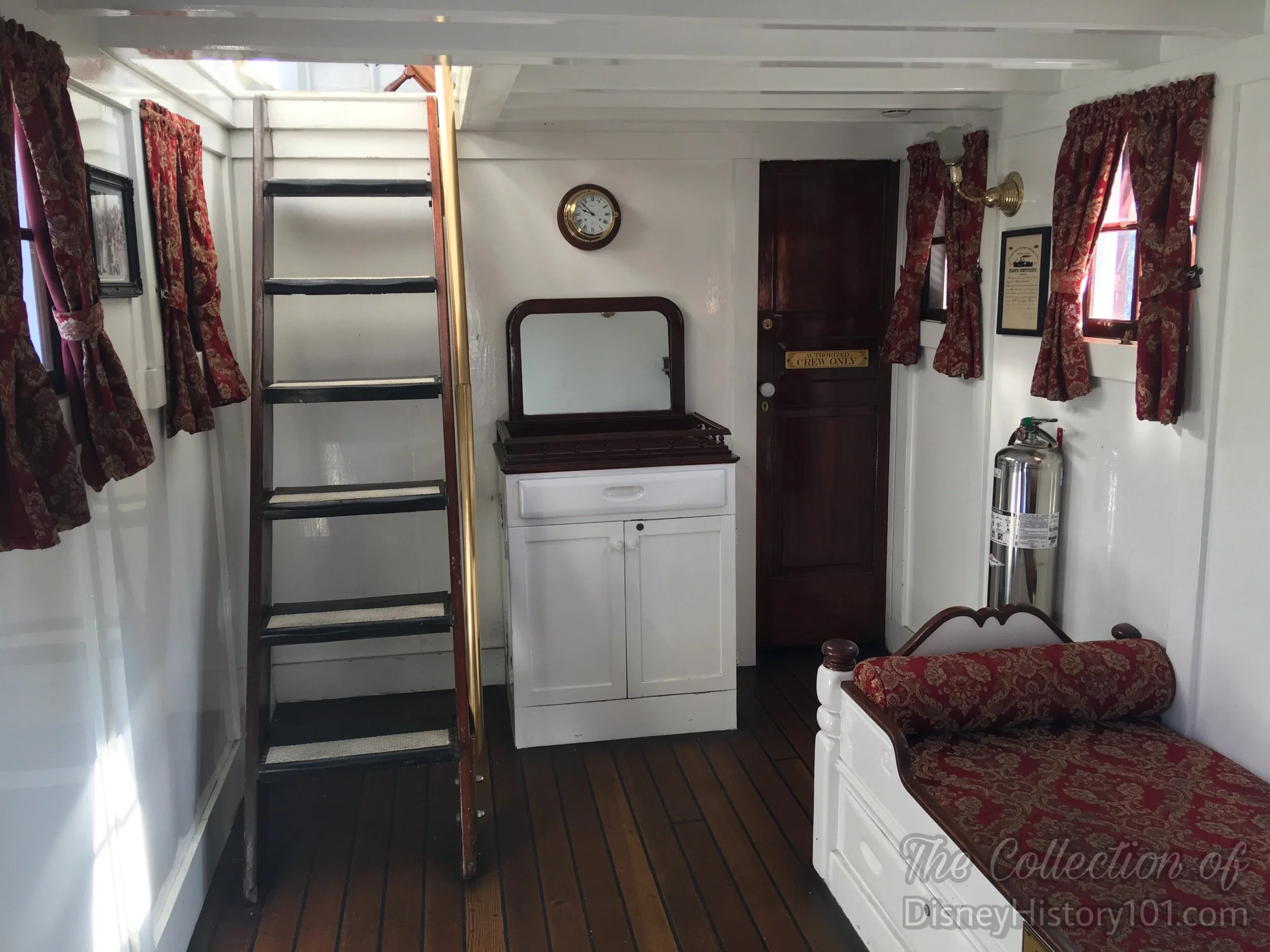 Captain’s Quarters (Cabin) on the Texas Deck.
