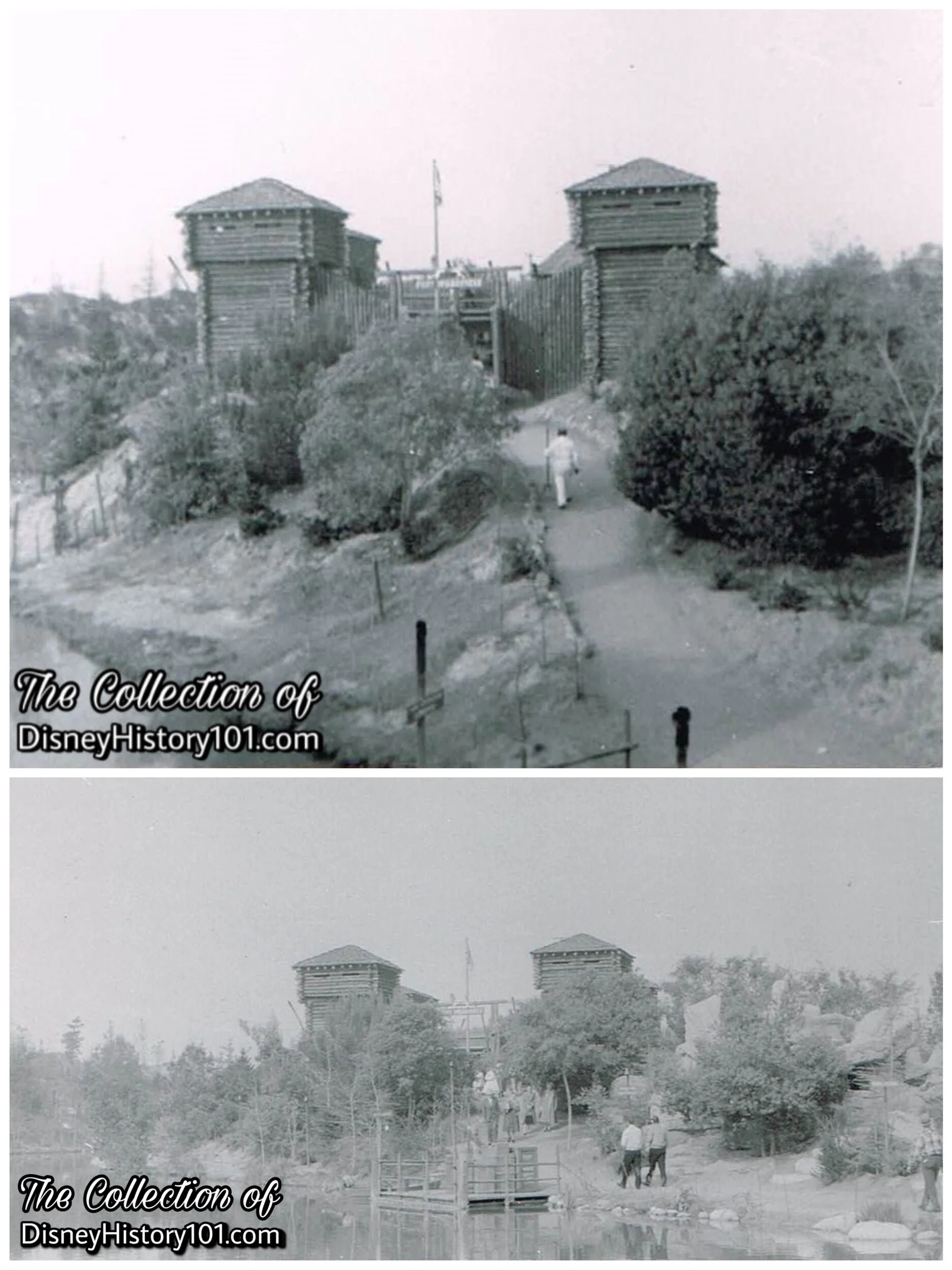   Fort Wilderness ’ towers (with hidden Blockhouse Rifles) guard approach to Fort Wilderness’ main entryway. 