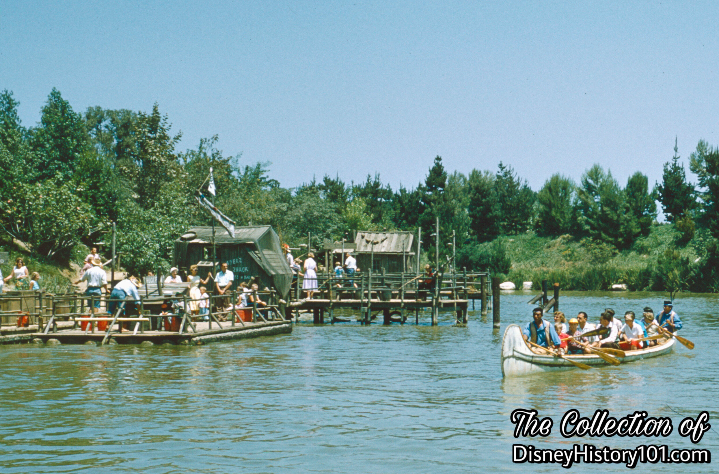  By 1959,  Joe Fowler  was Vice President of Disneyland Operations Committee and  Doc Lemmon  of Disneyland Operations was overseeing Operators of Rides &amp; Amusements (like the  Indian War Canoes ), Livestock, Parking Lot, and Ticket Sellers. 