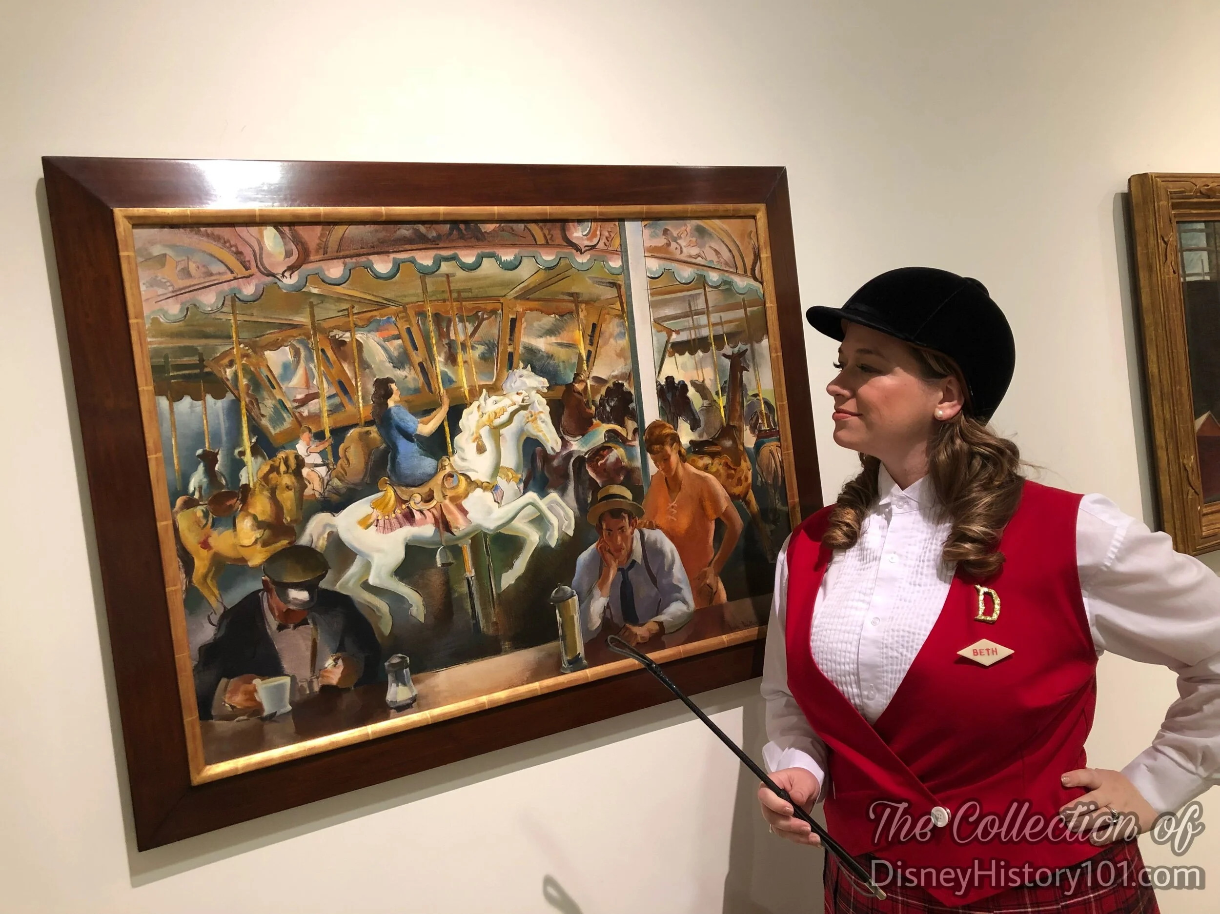  During 1976, the Lincoln Park Spillman carousel was burnt to the ground by vandals. While the Griffith Park Spillman carousel lives on today, memory of the Lincoln Park carousel exists through a few extant photographs and paintings like this one by 