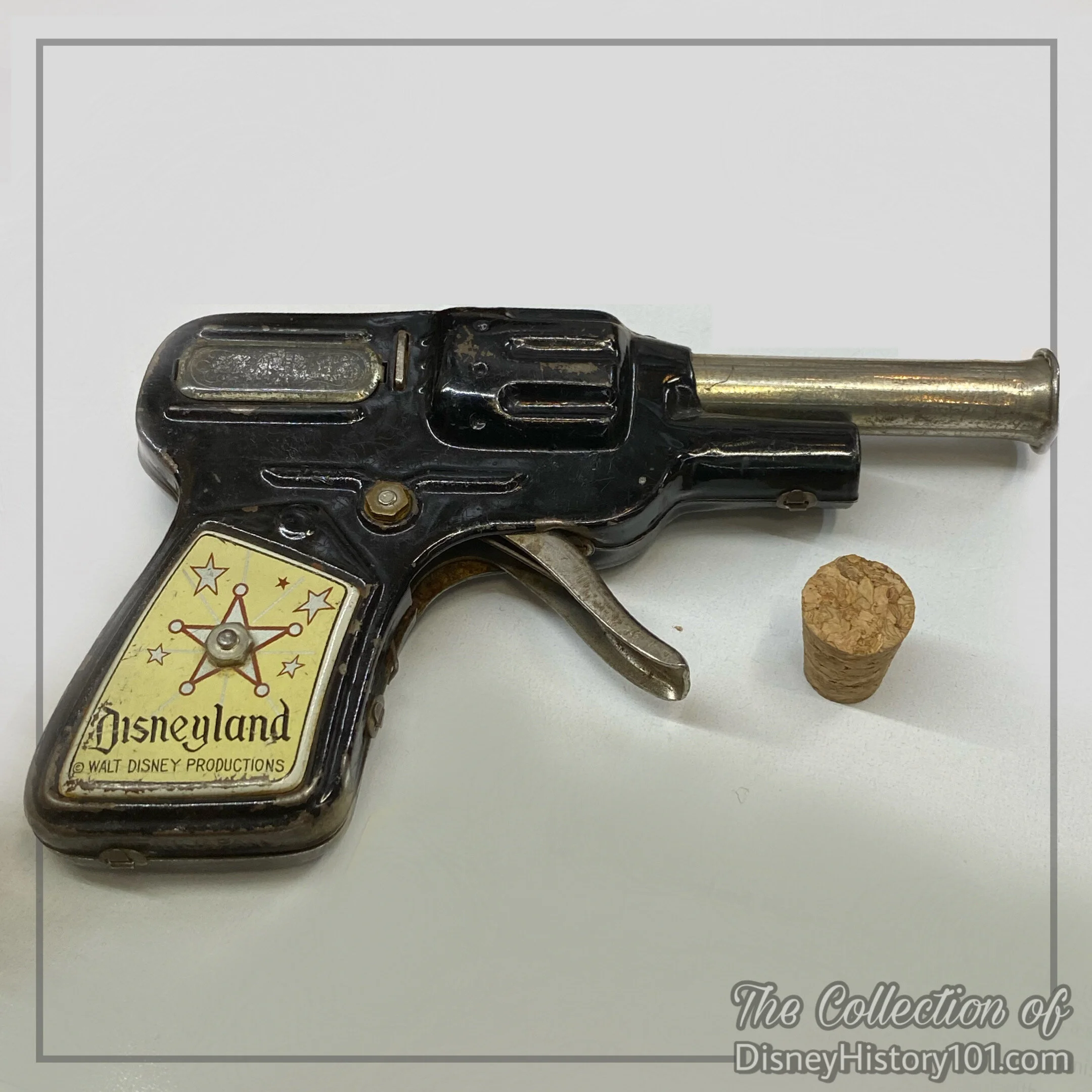 Disneyland Poppin' Pistol Toy Cork Gun, (c. 1950's)