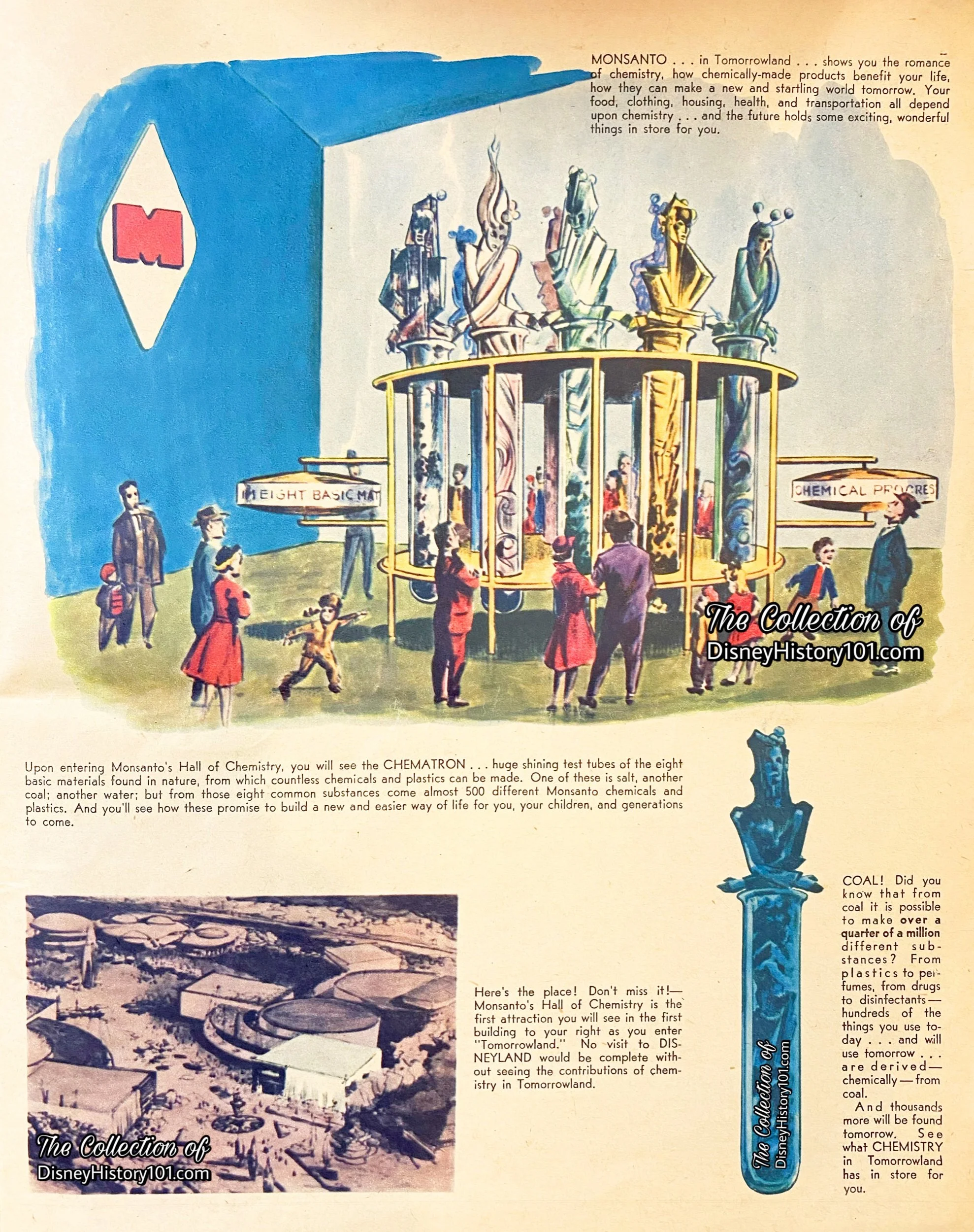 A Monsanto Hall of Chemistry Preview in a "Disneyland" Insert Excerpt , (published July 15, 1955)