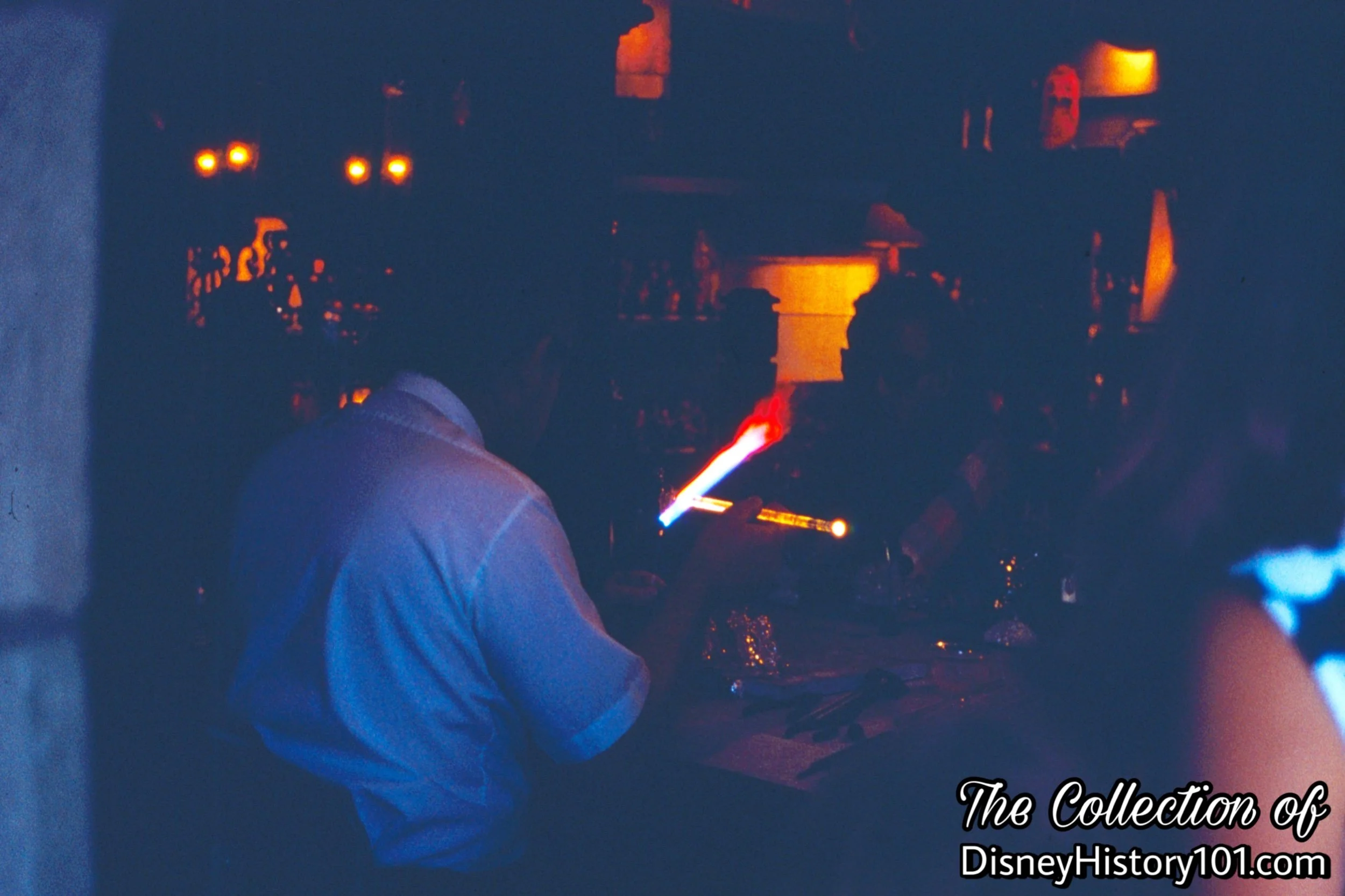 A Lampworker at the Disneyland Glass Blower