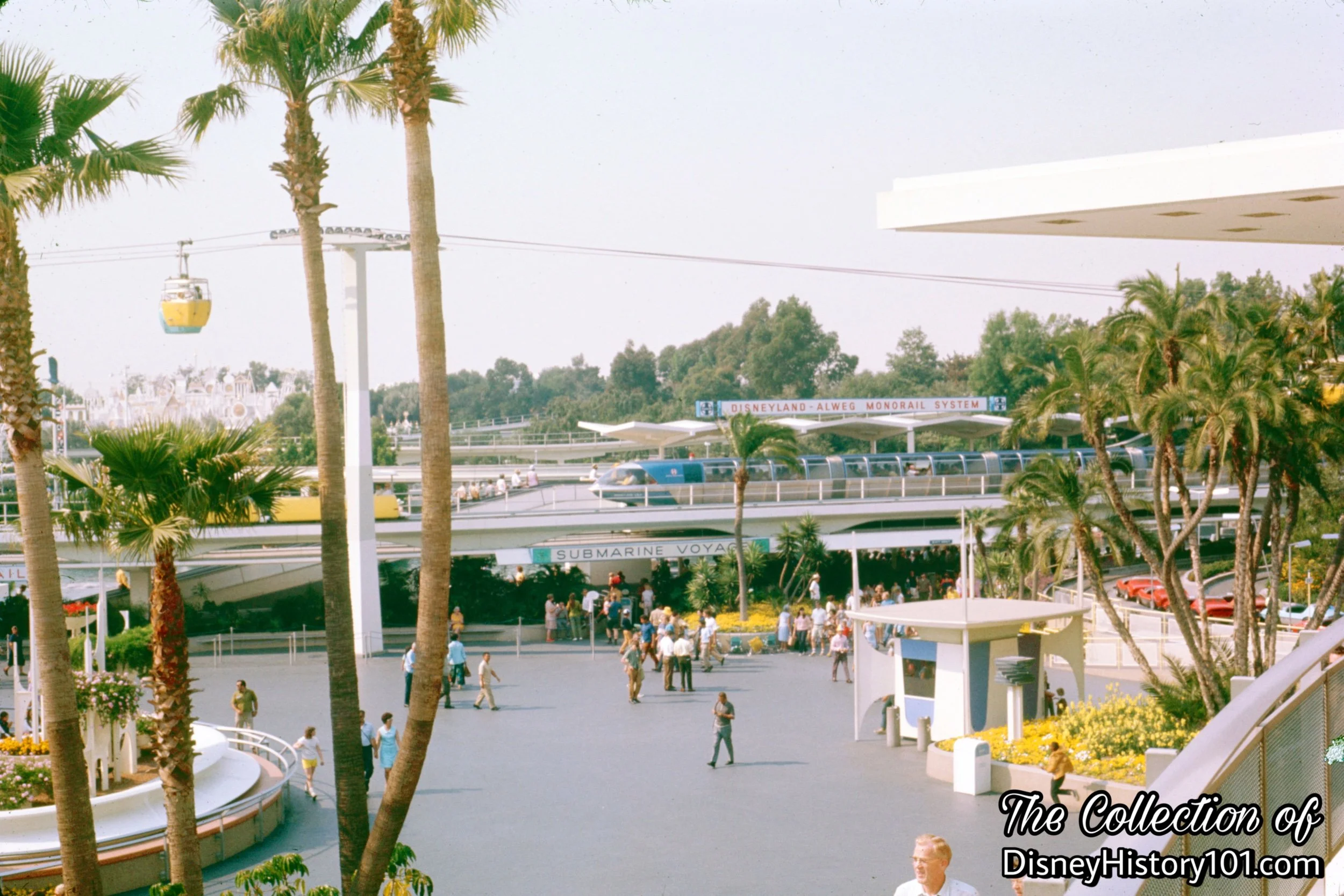 The view of Tomorrowland from the Carousel of Progress Exit Ramp