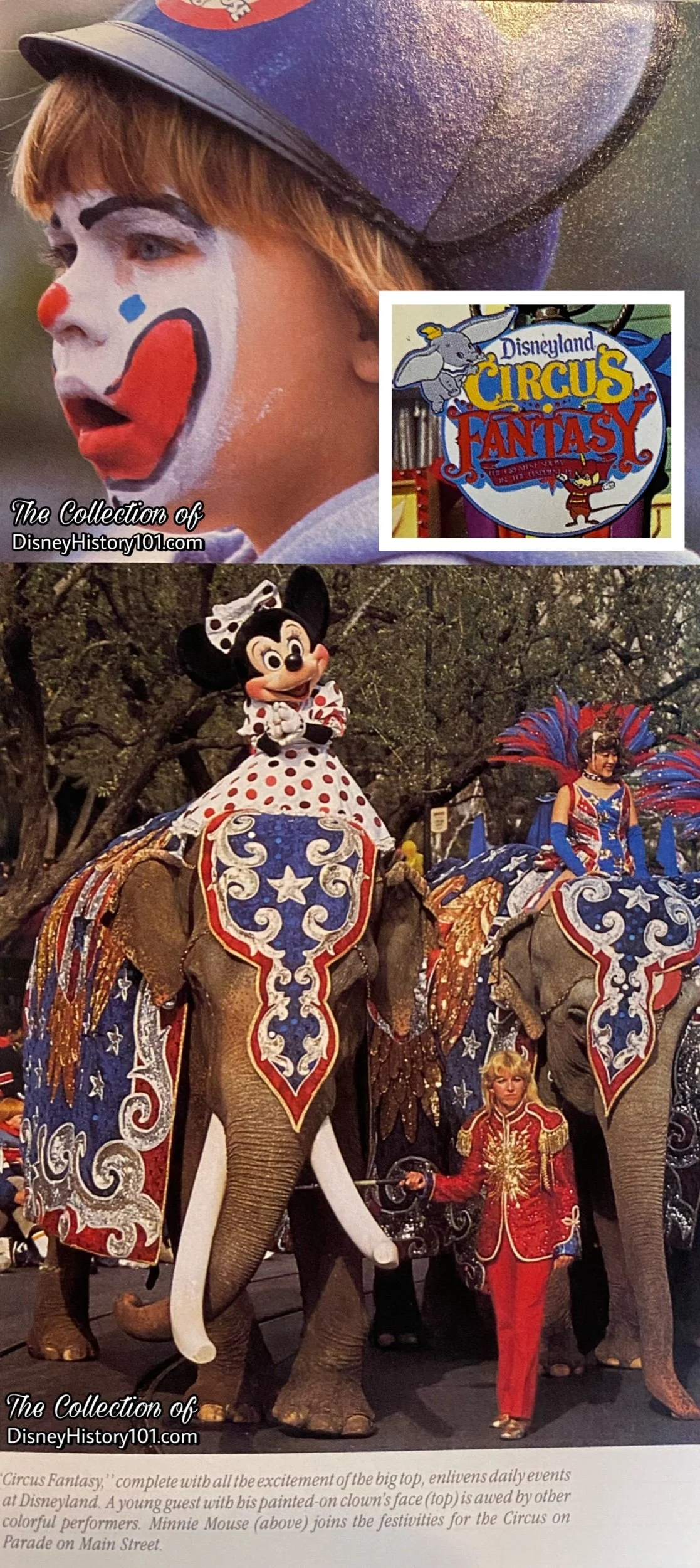 One Walt Disney Company Quarterly Report (for 1987) featured these images of Circus Fantasy.