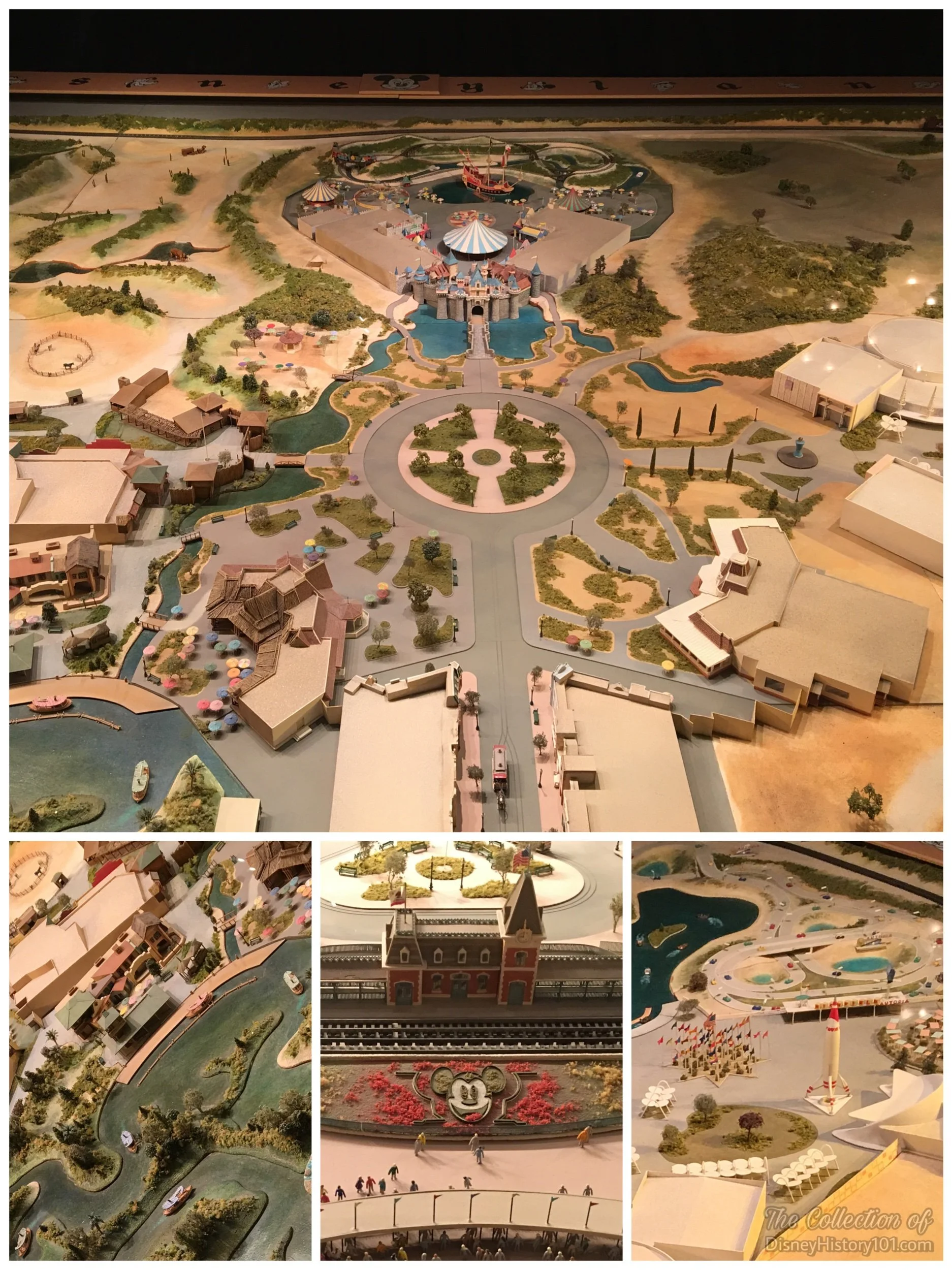 A model of “Disneyland” as it looked in 1955. 