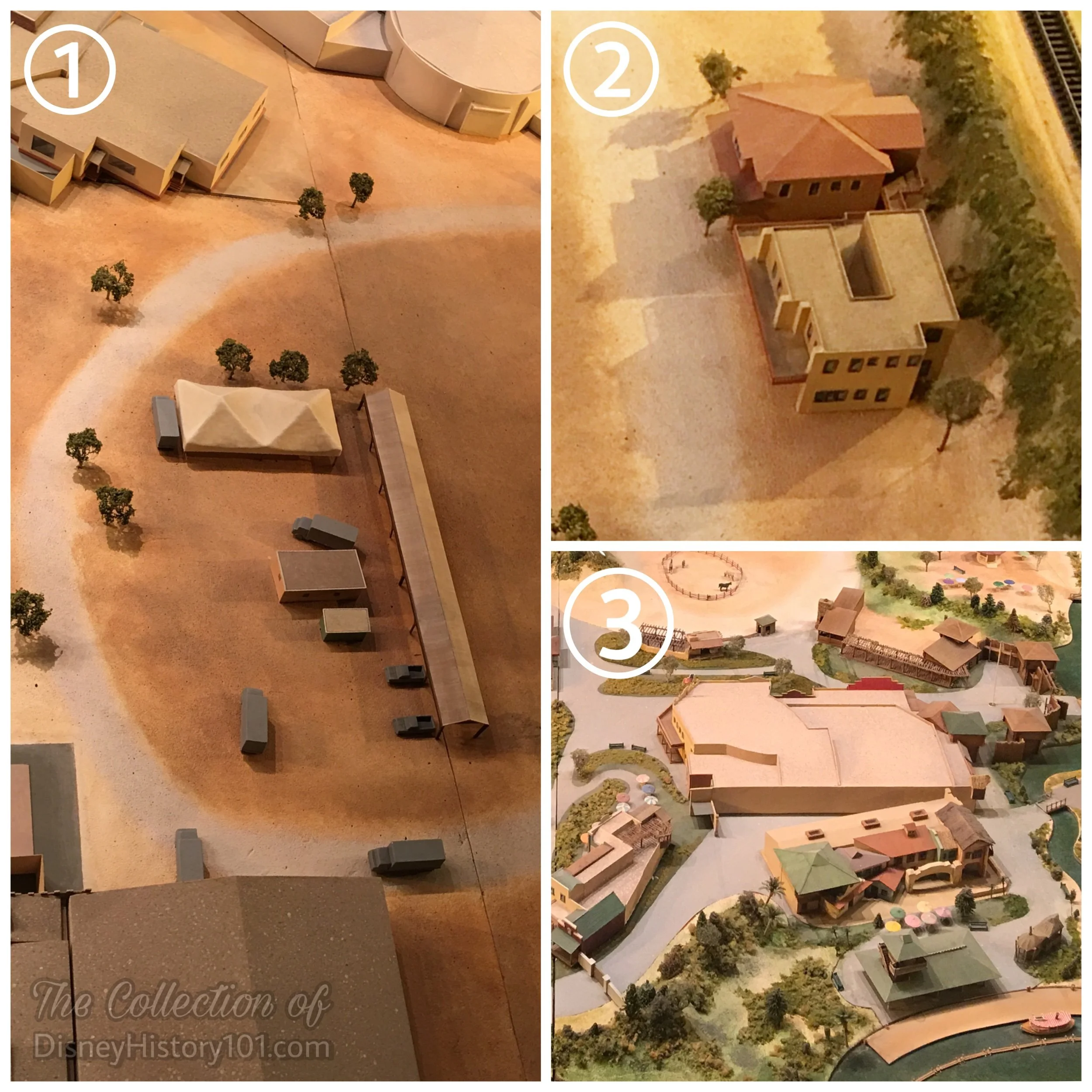 A model of “Disneyland” as it looked in 1955.