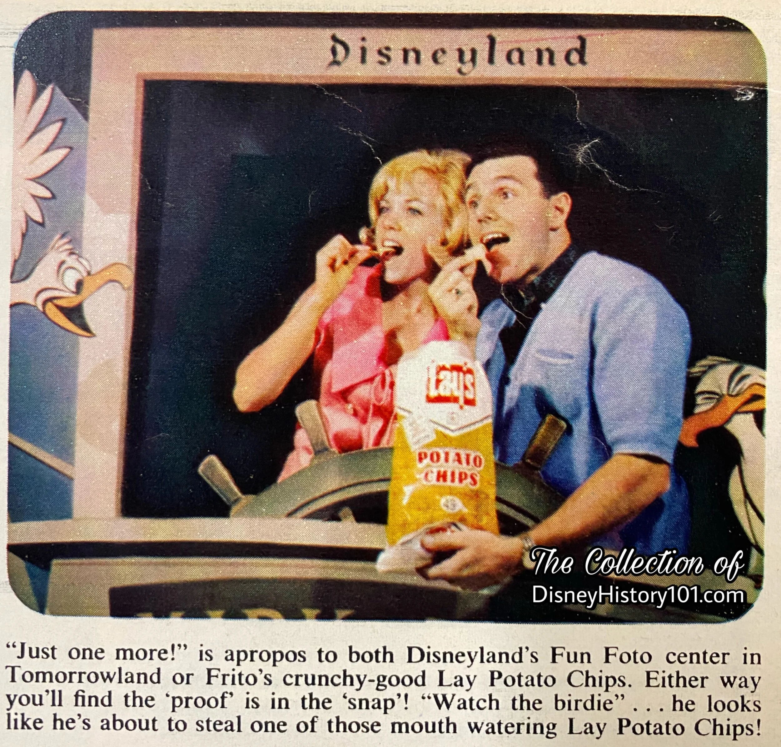 Fun Polaroid Photo as seen in “Disneyland ‘65 Tencennial Celebration” Supplement Excerpt.