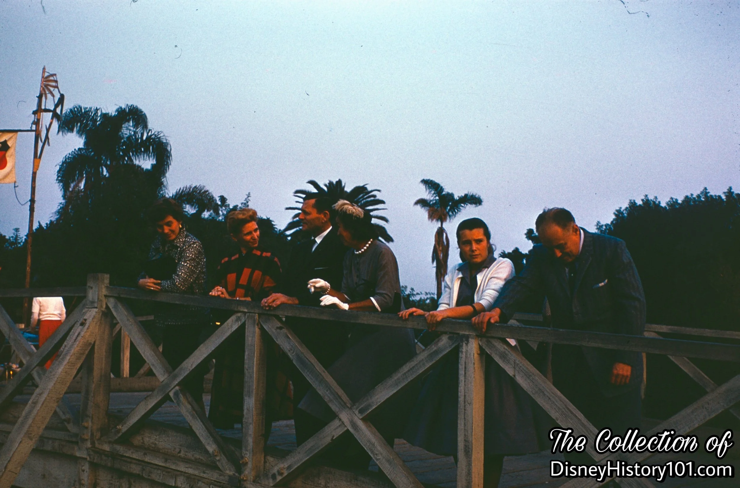 Bridge to the "American Indian Village," the banner out of frame to the left.