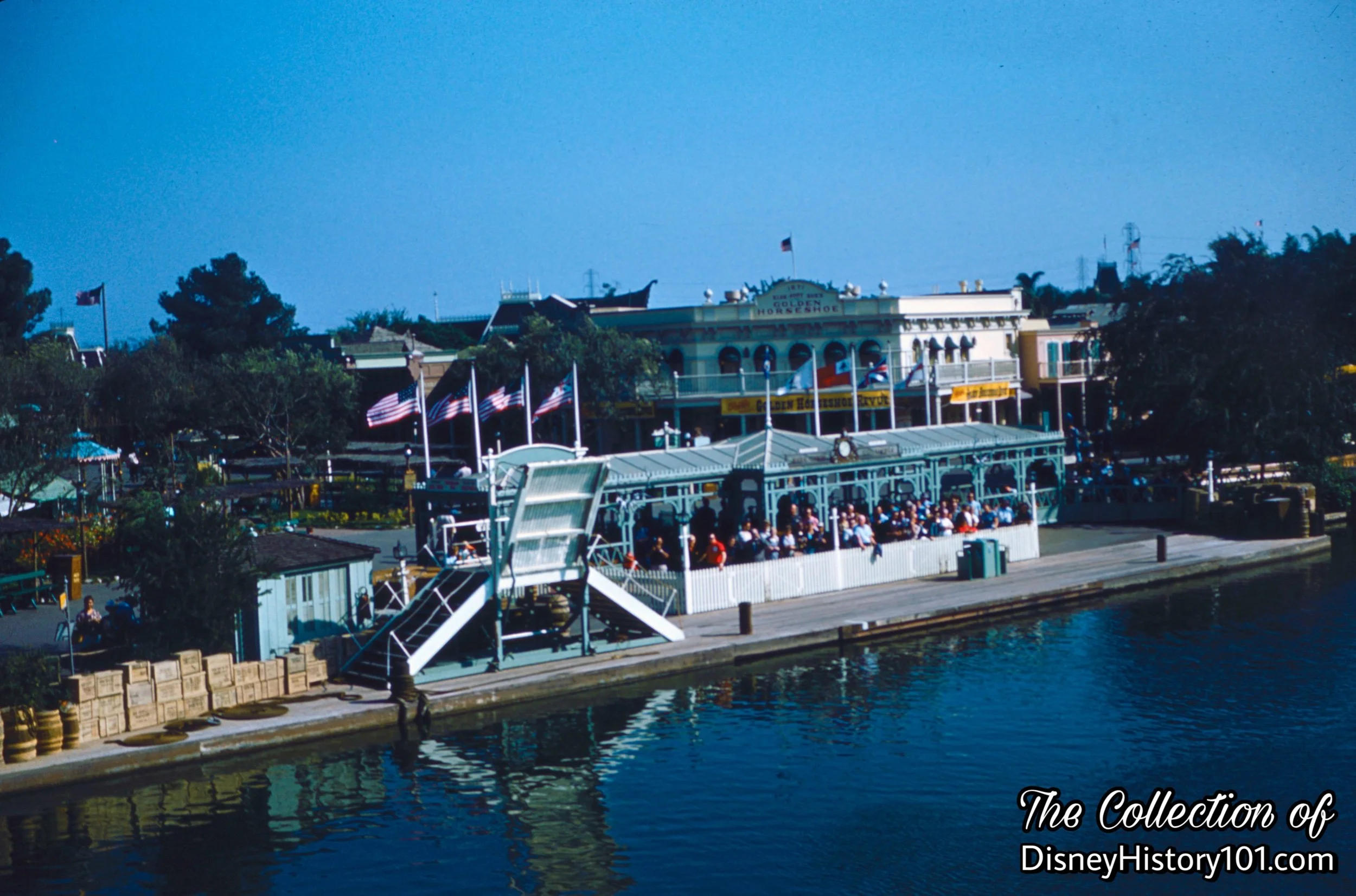 Frontierland Dock and Guest Control queue area.