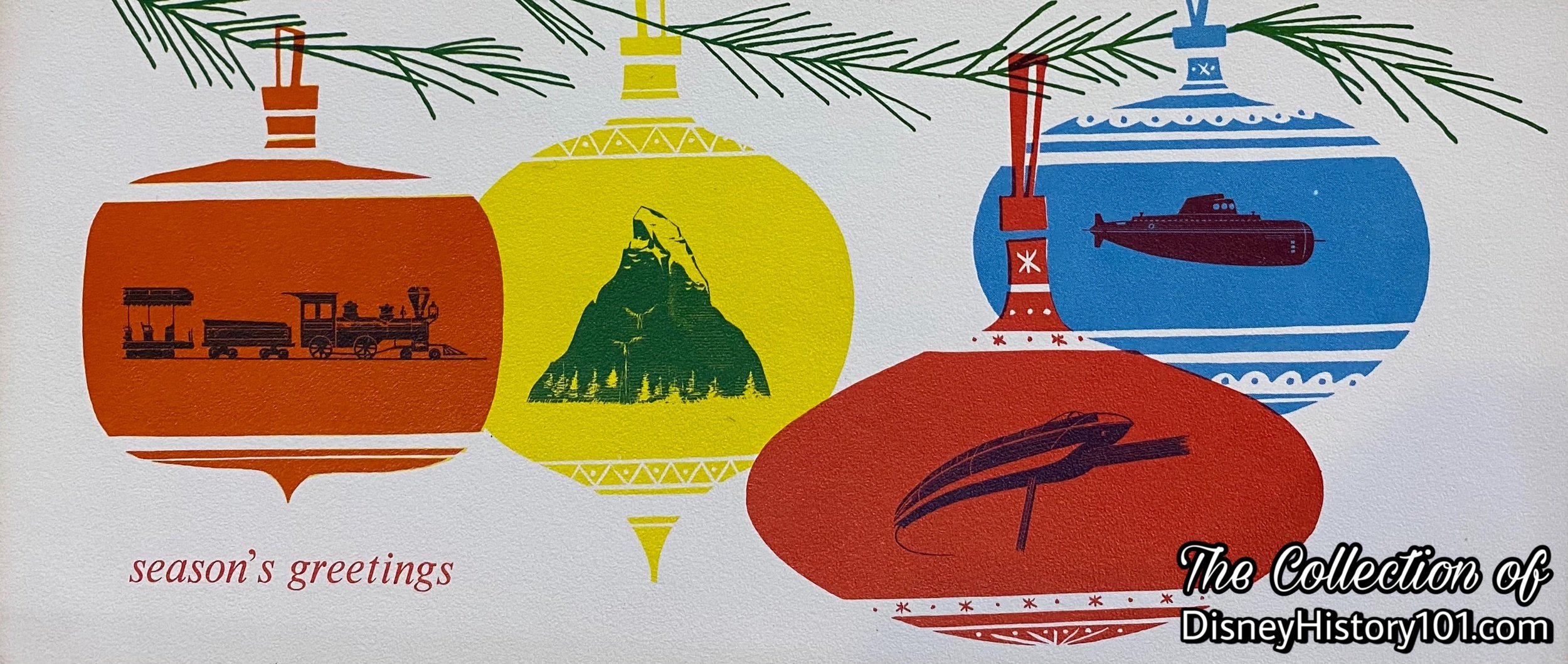 A WED Enterprises, Inc. Winter 1958 Greeting Card.
