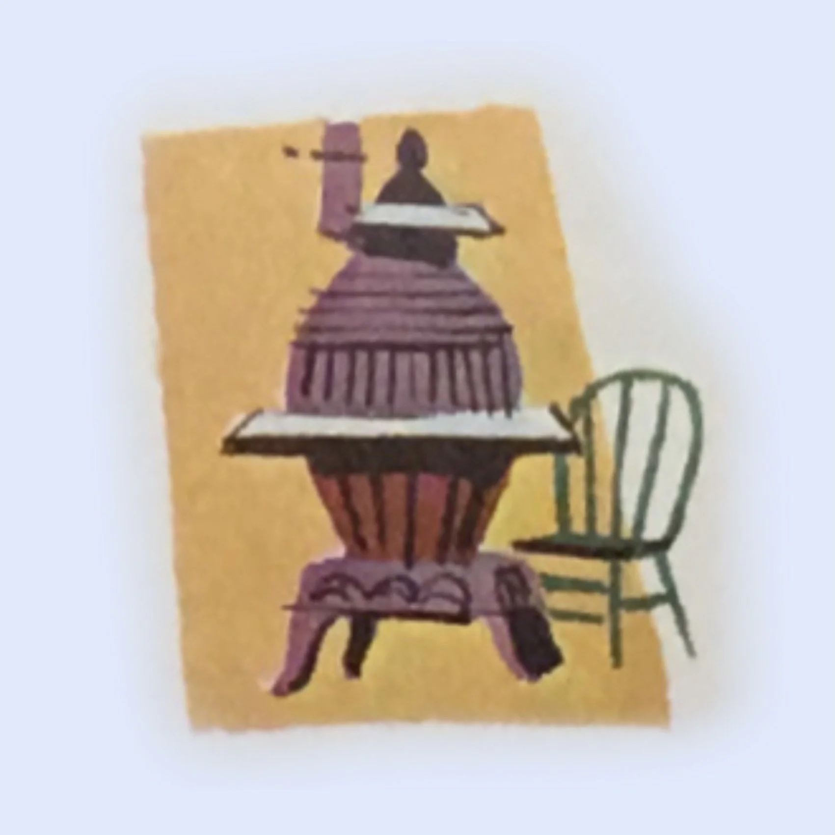  Among  Dorothea ’s designs that were realized was  “a pot-bellied stove and recorded party-line phones that [would] provide many chuckles for guests,”  according to the “Disneyland Dictionary” (compiled by WED Enterprises, Inc. and WED Public Relati