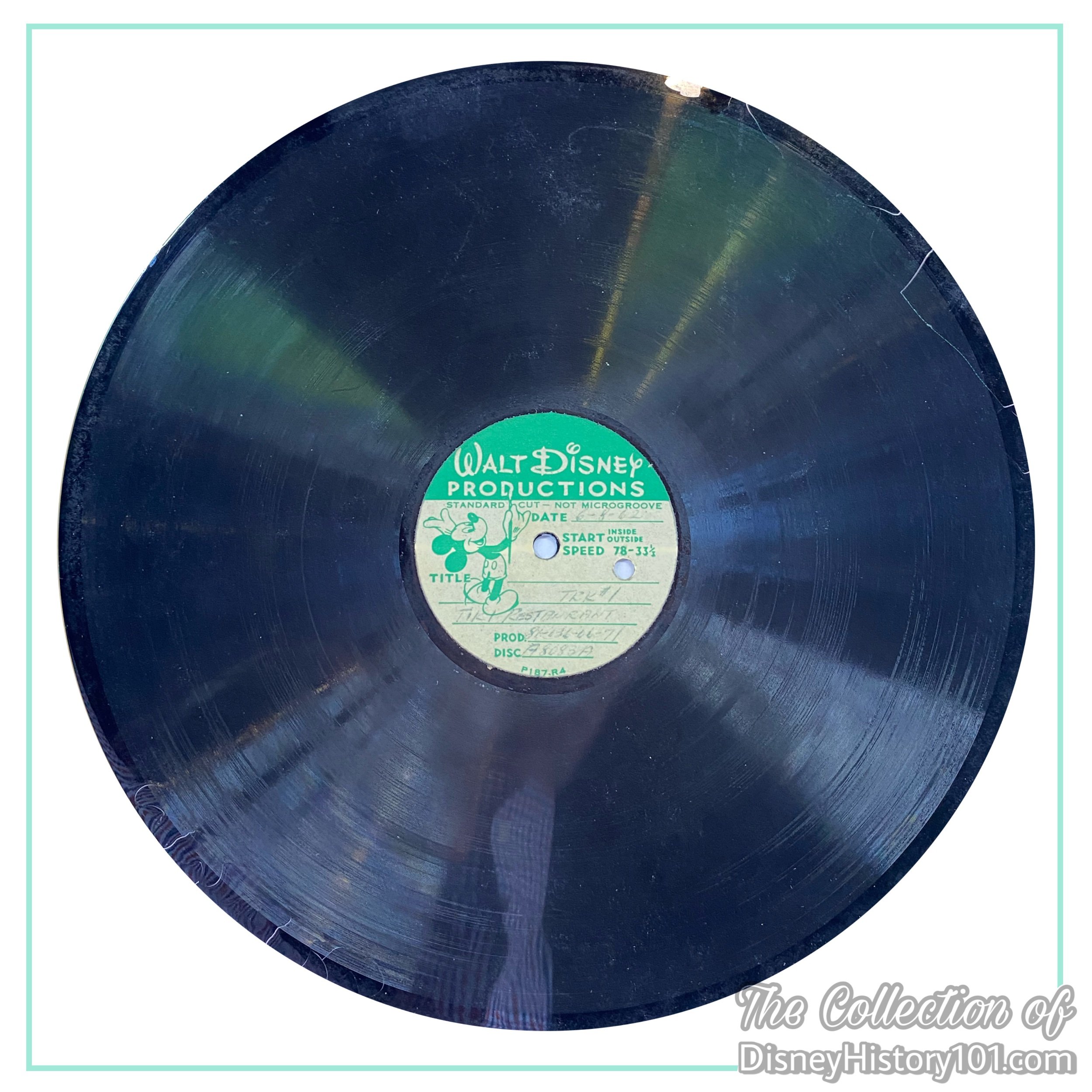 Acetate recordings of “scratch tracks” (rough sound recordings, usually of dialogue), were produced.