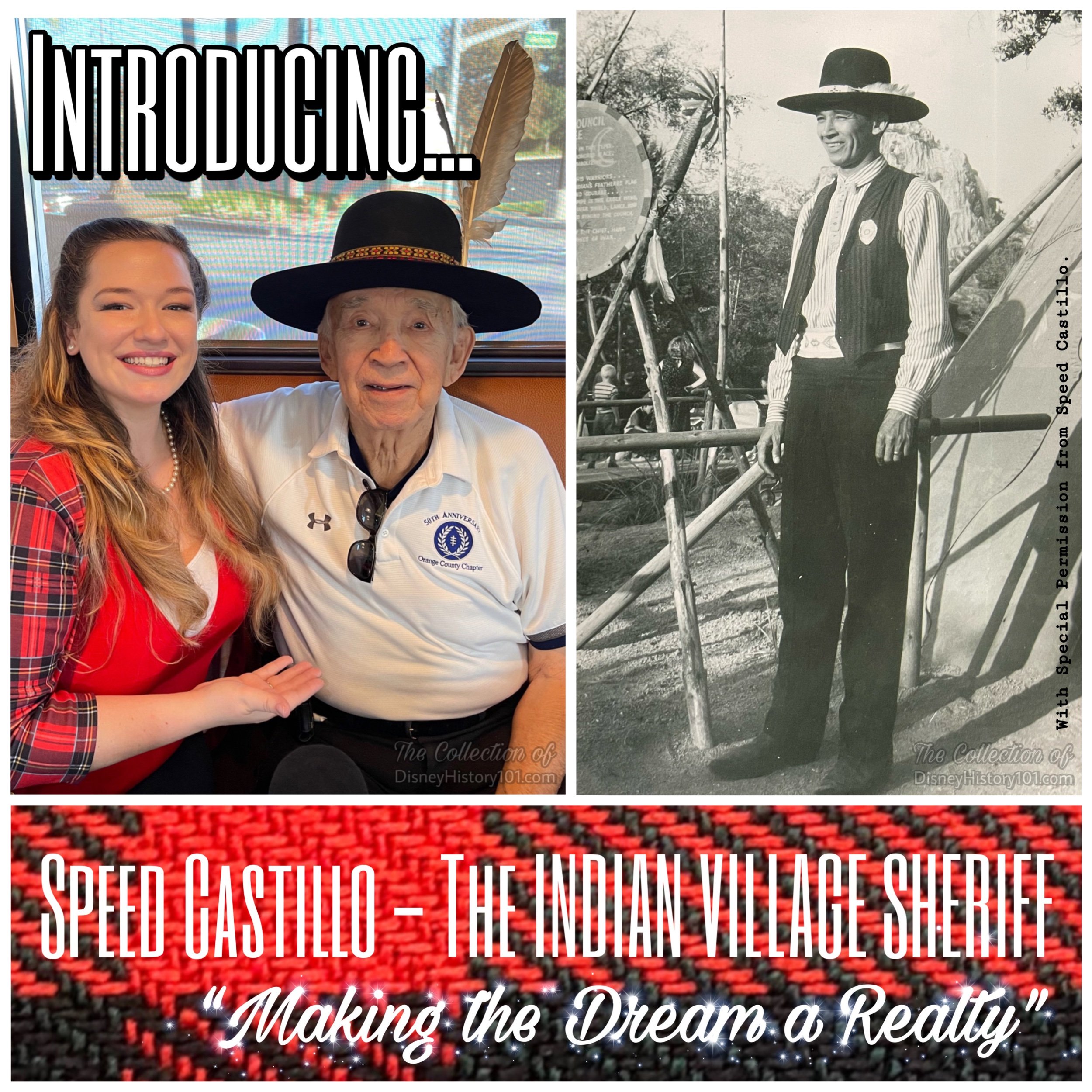   Speed Castillo  (of diverse Spanish, Basque, Portuguese, and Isleta Pueblo descent) is one of many Disneyland Cast Members who made unique and valuable contributions to making Walt’s dream a reality, and whose roles in life have proven as outstandi