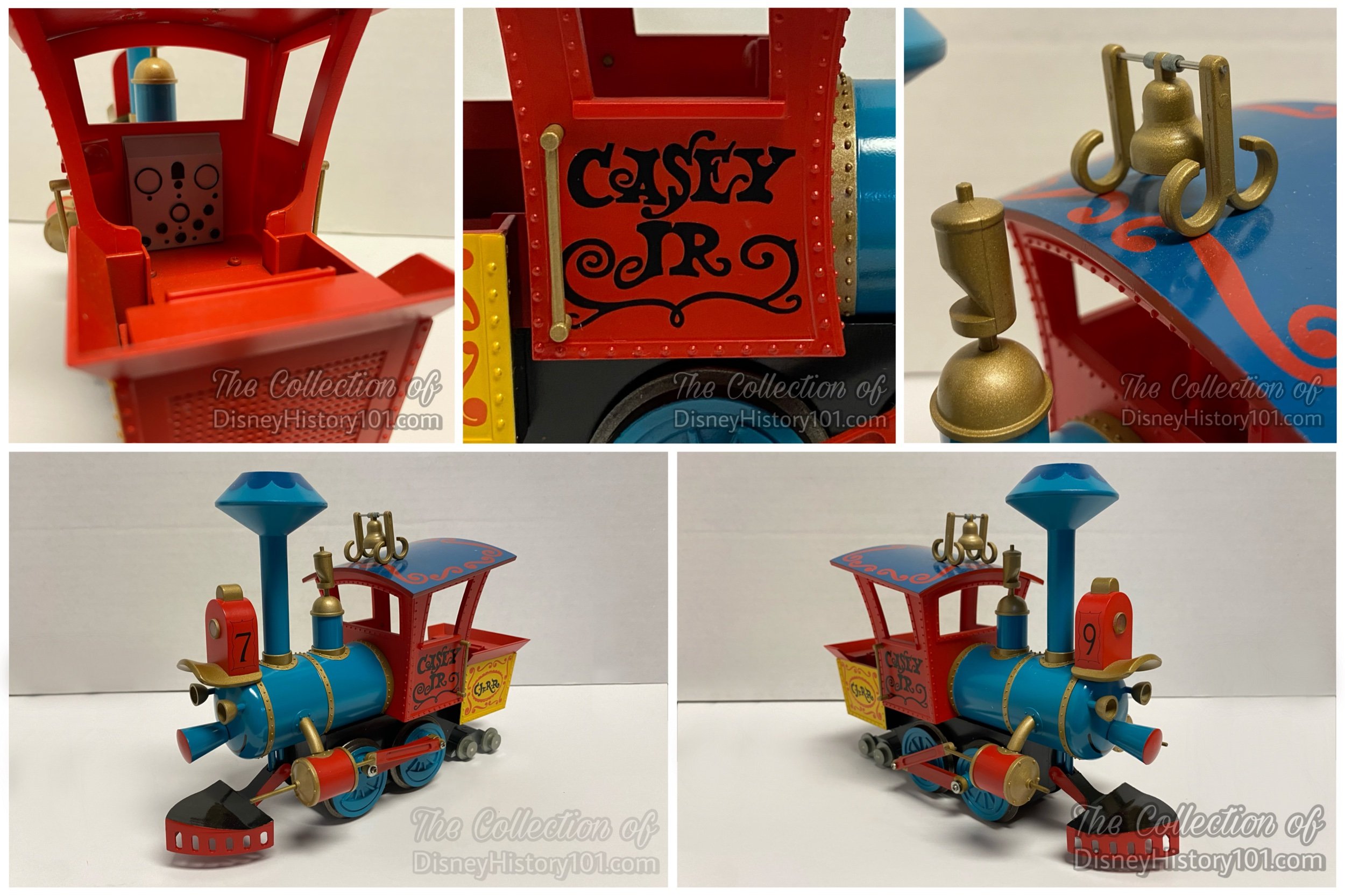 The Casey Junior “G” Scale Train by AMC Co., Ltd. was offered as a (LE 500) collectible in 2005 to coincide with the 50th anniversary of Disneyland.