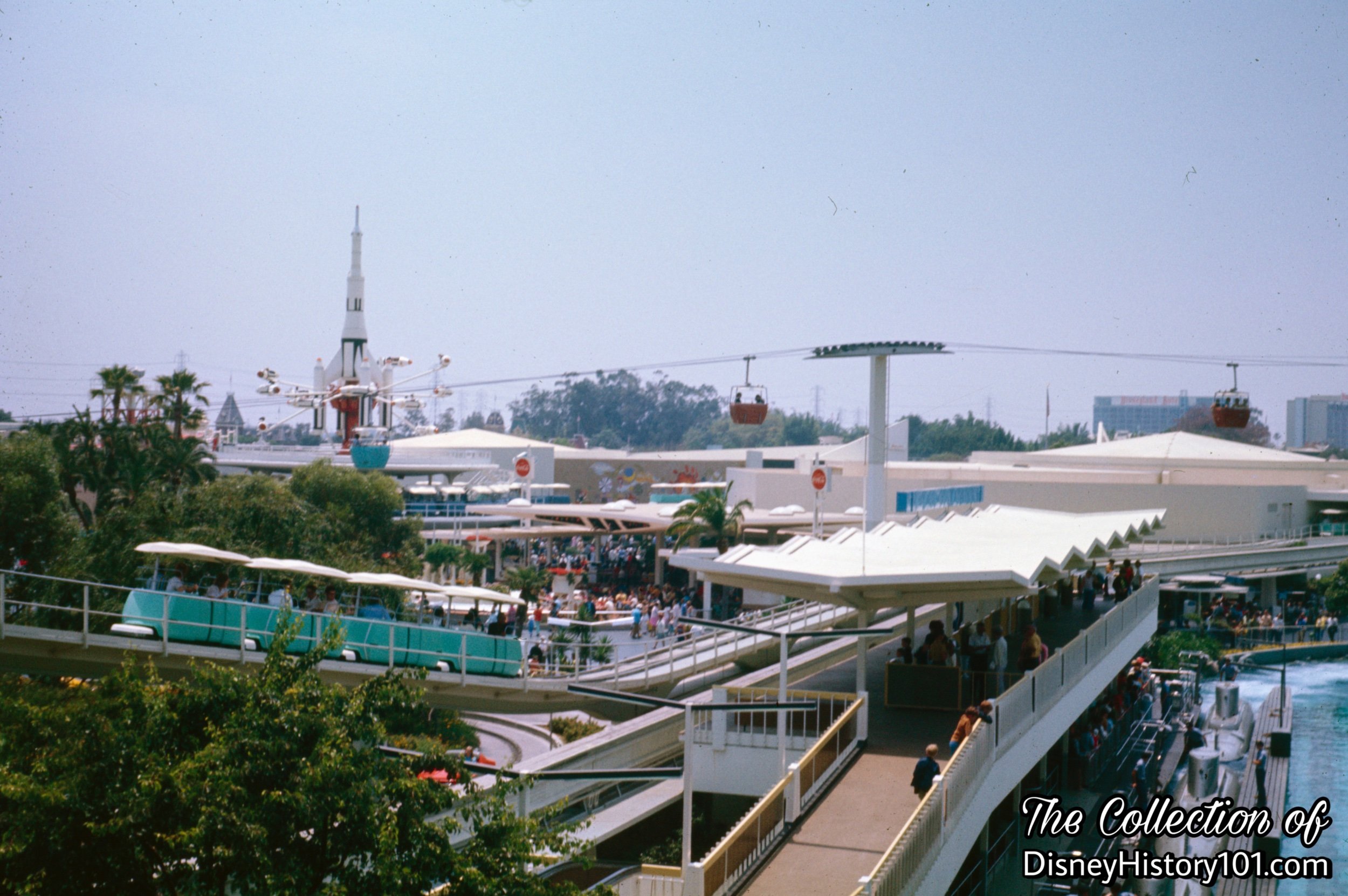 “Stephens-Adamson Speedramp” at Tomorrowland Monorail Station.