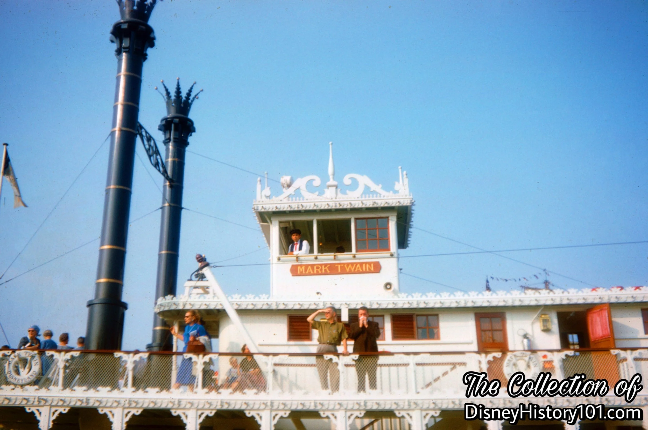 Mark Twain Texas Deck and Wheelhouse (above), October of 1959.