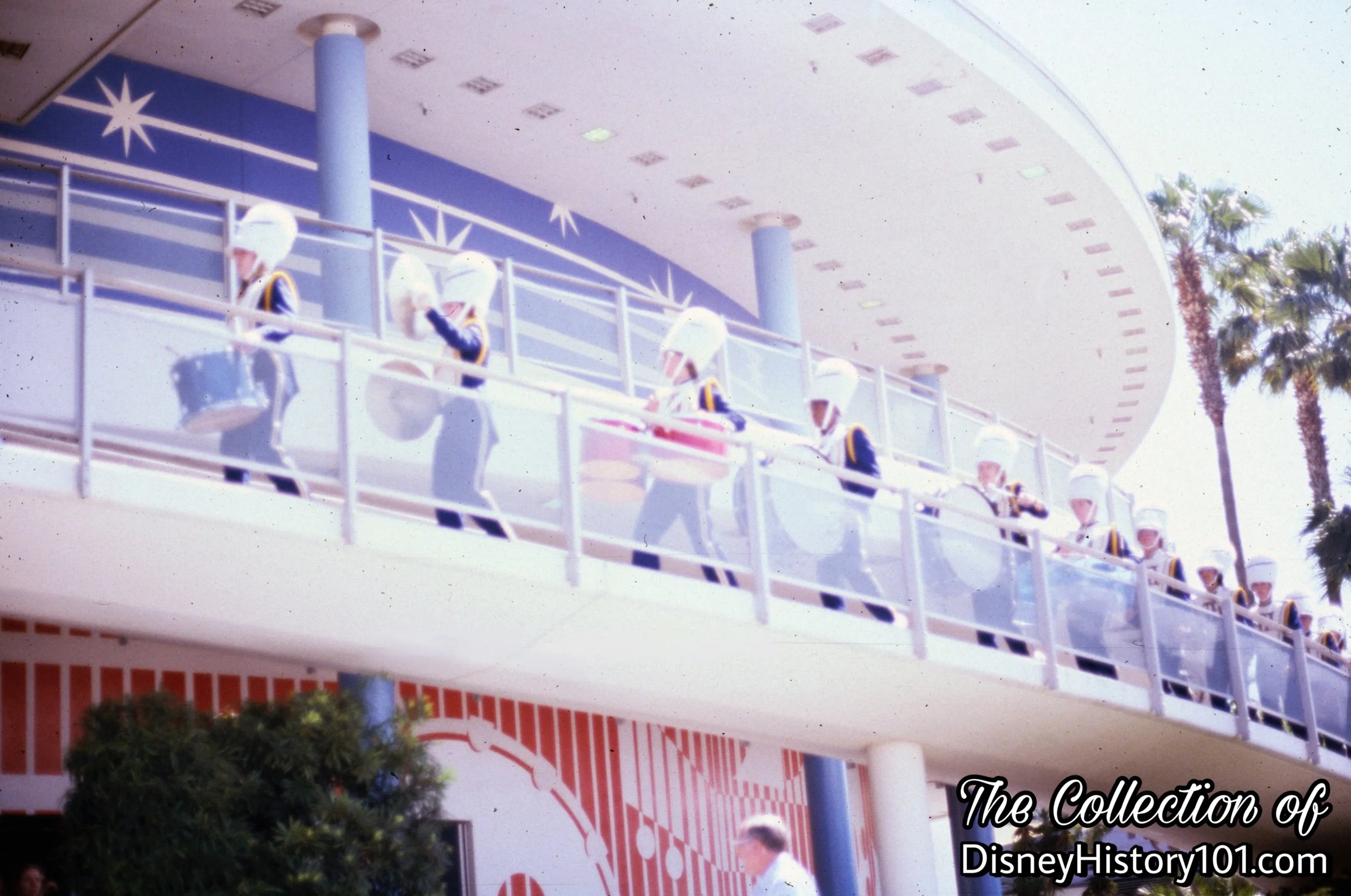 A School Band performs from the America Sings Stage.