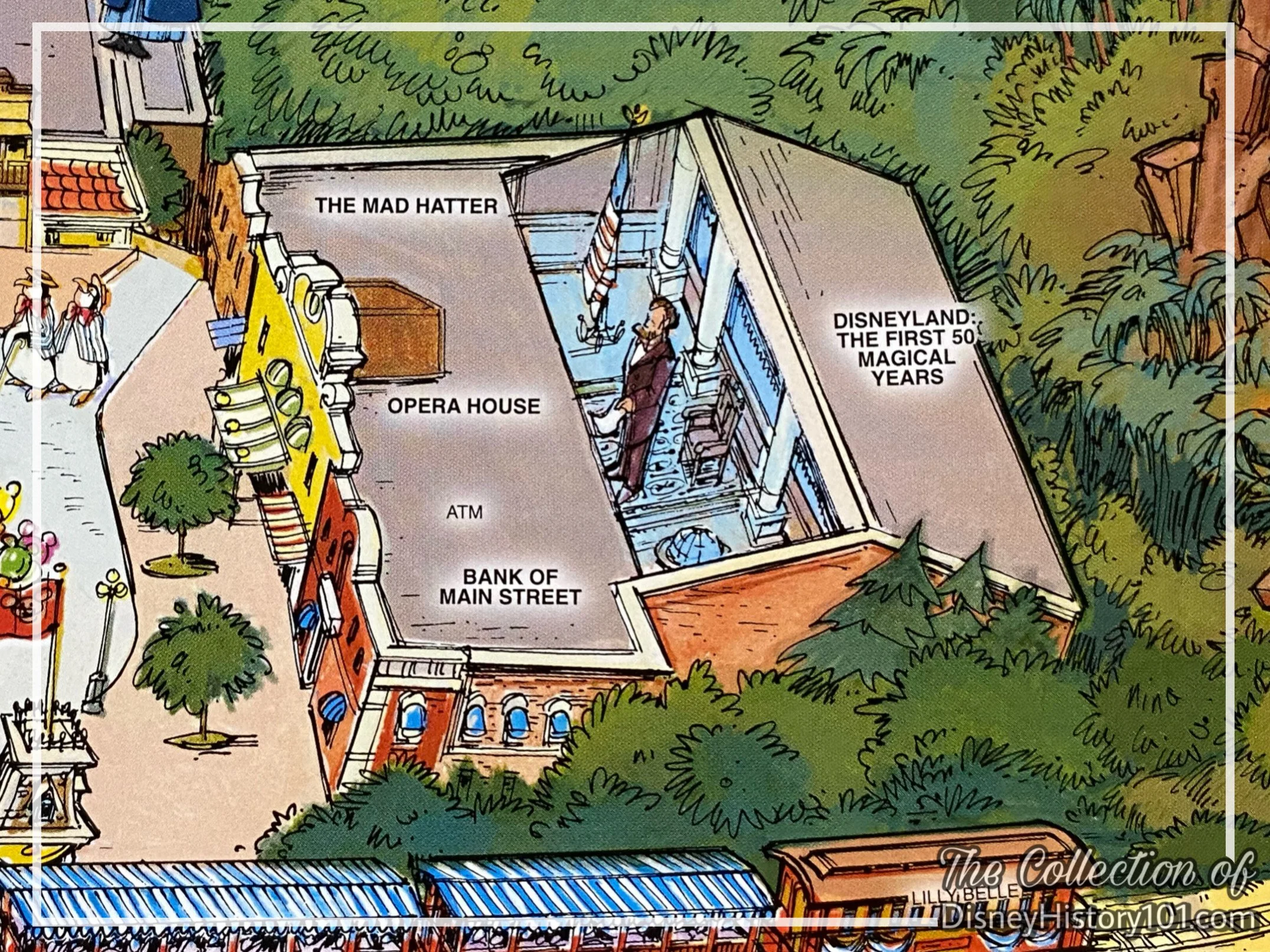 Disneyland 50th Anniversary Map by Nina Rae Vaughn.