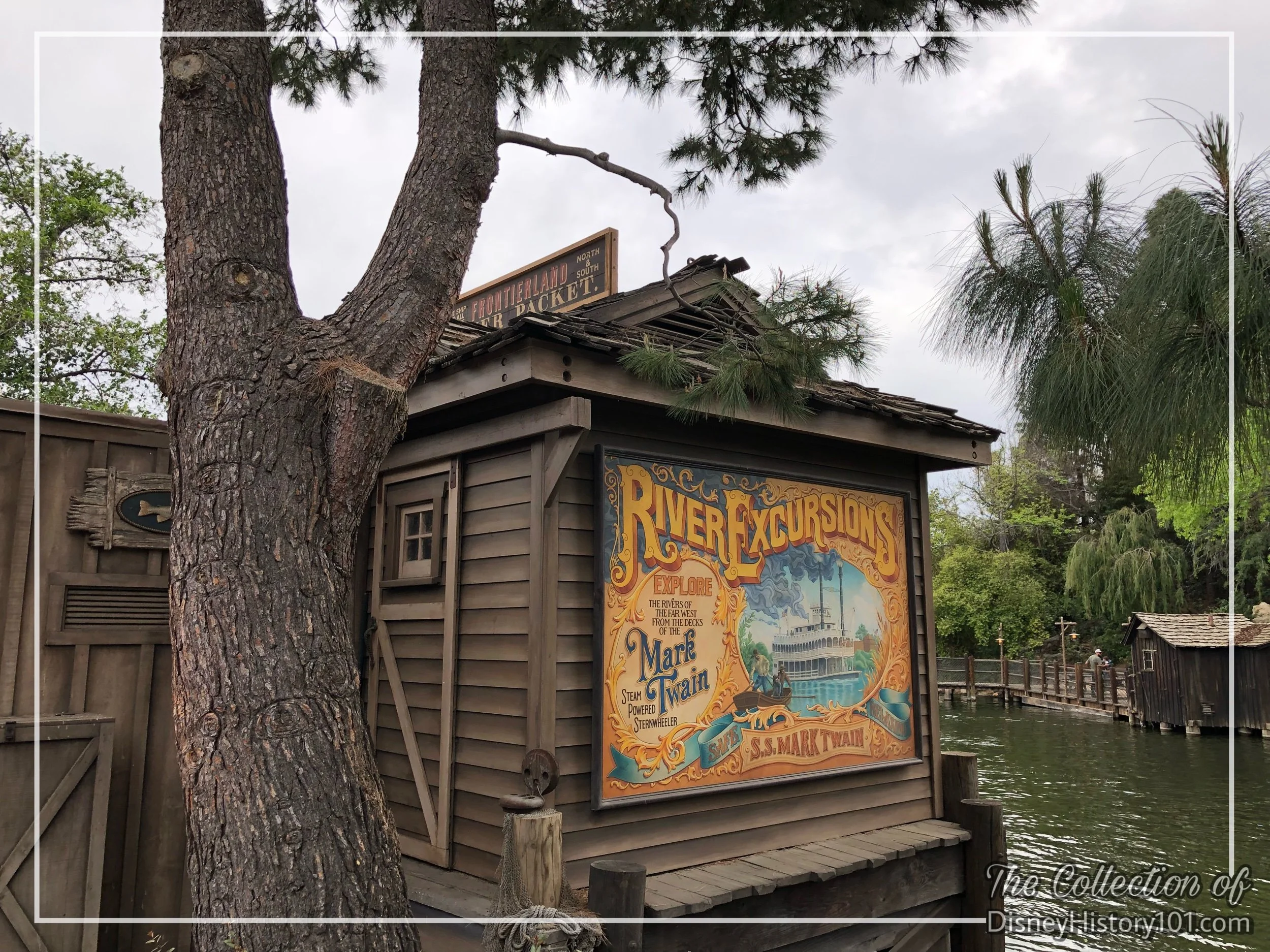    “Legacy”    At this time, the Mark Twain nearly had a direct legacy through a new theme park that was being developed by Walt Disney Productions.  By 1963, Marvin A. Davis and W.M. Tuntke had prepared drawings of a  “Jean Lafitte Adventure”  (with
