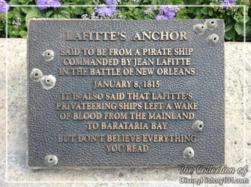 The Lafitte's Anchor Plaque