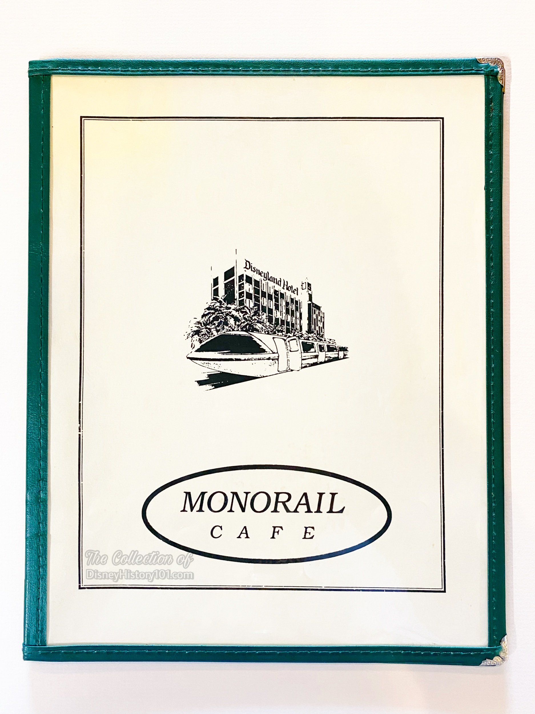 Monorail Cafe Menu Cover.