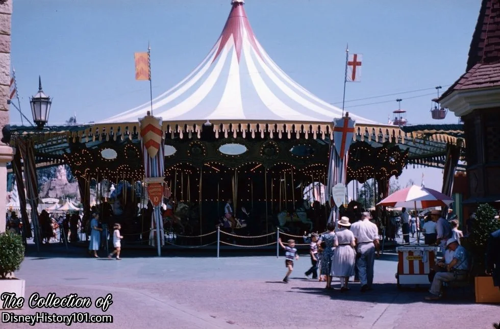 King Arthur Carousel in Sleeping Beauty Castle Courtyard