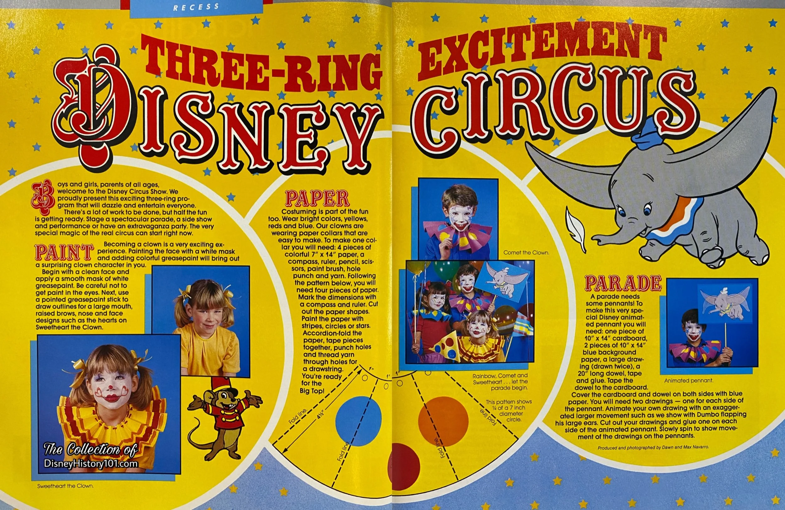 "Disney News" (spring, 1986) included a feature article to get readers in the circus spirit.
