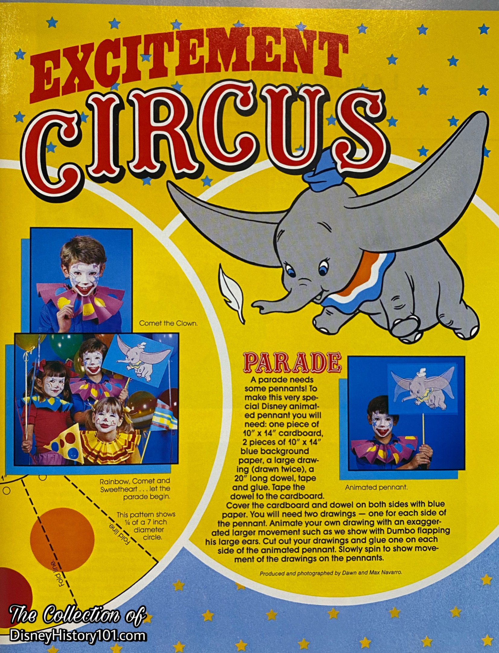"Disney News" (spring, 1986) included a feature article to get readers in the circus spirit.