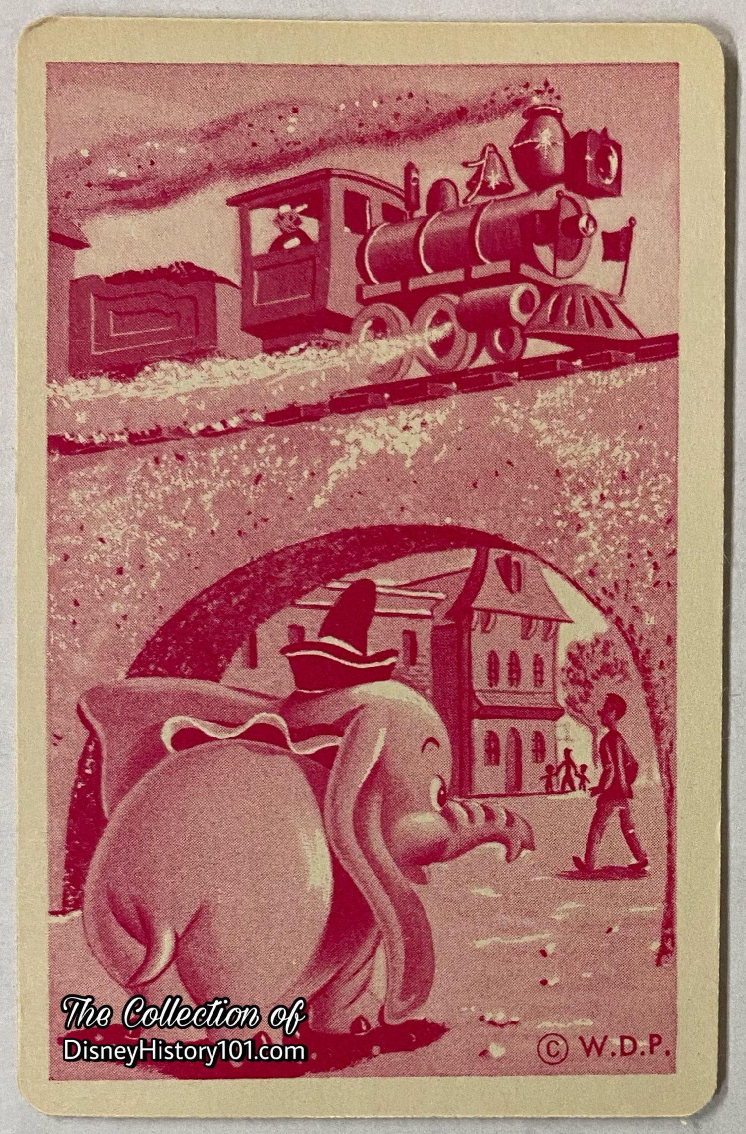 A collectable card from the Disneyland Fun Box by Whitman, c.1955.