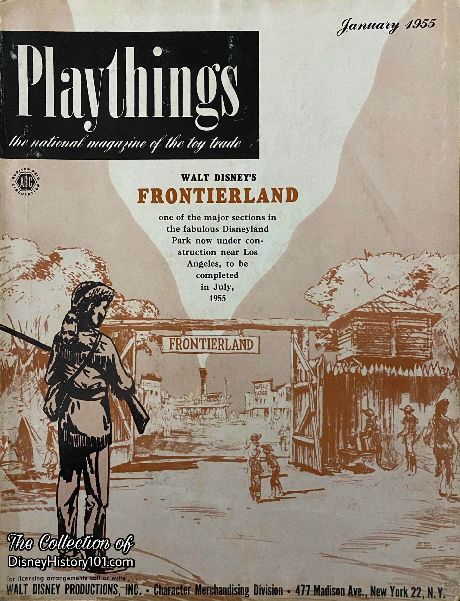 The 53rd cover of “Playthings,” published for January of 1955.