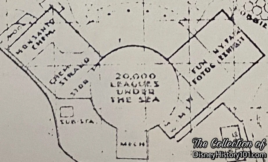 The Chemstrand exhibit is detailed in this site plan.