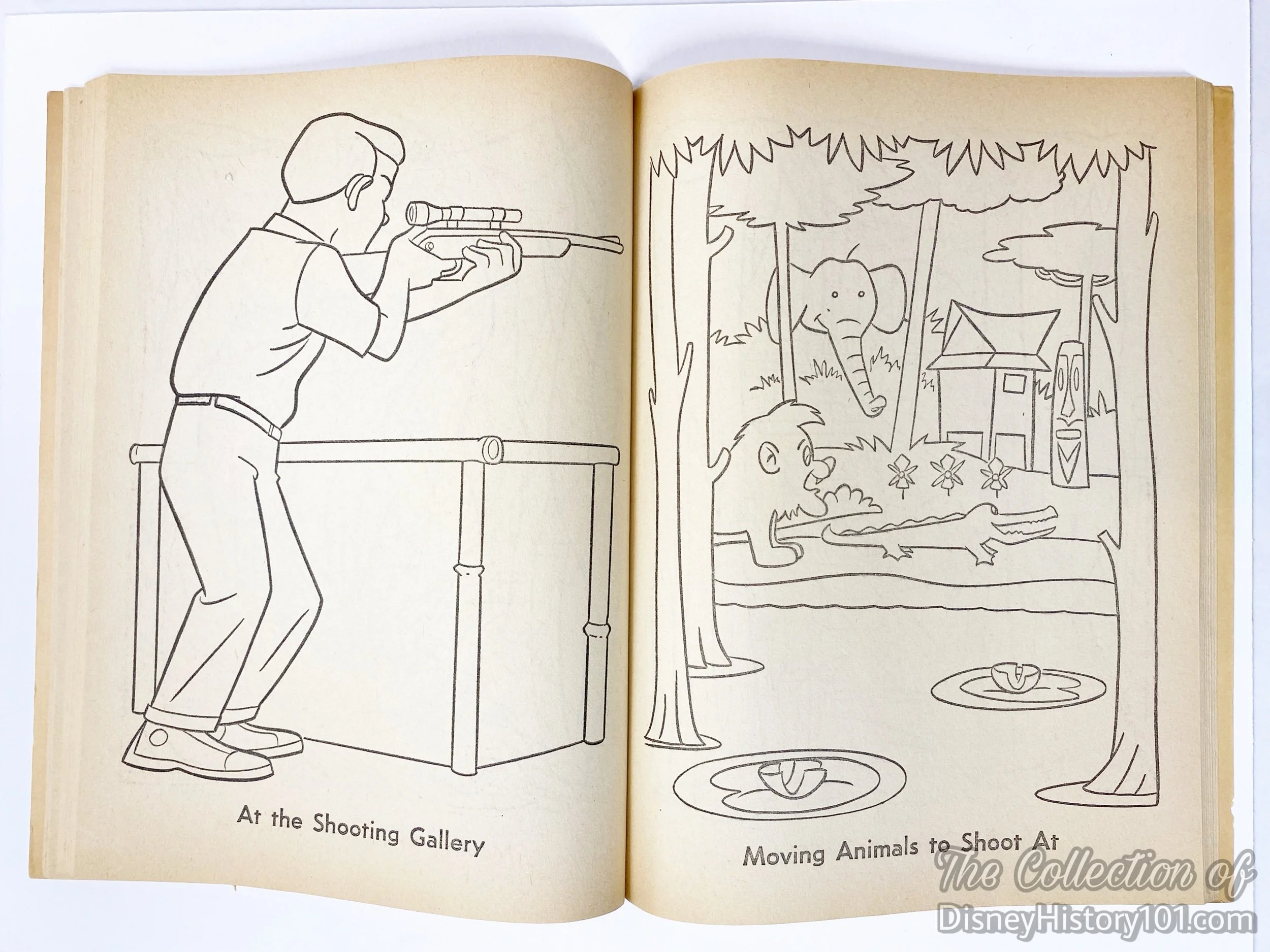 Walt Disney’s Disneyland 128-Page Coloring Book; published by Whitman during the Tencennial celebration of 1965.