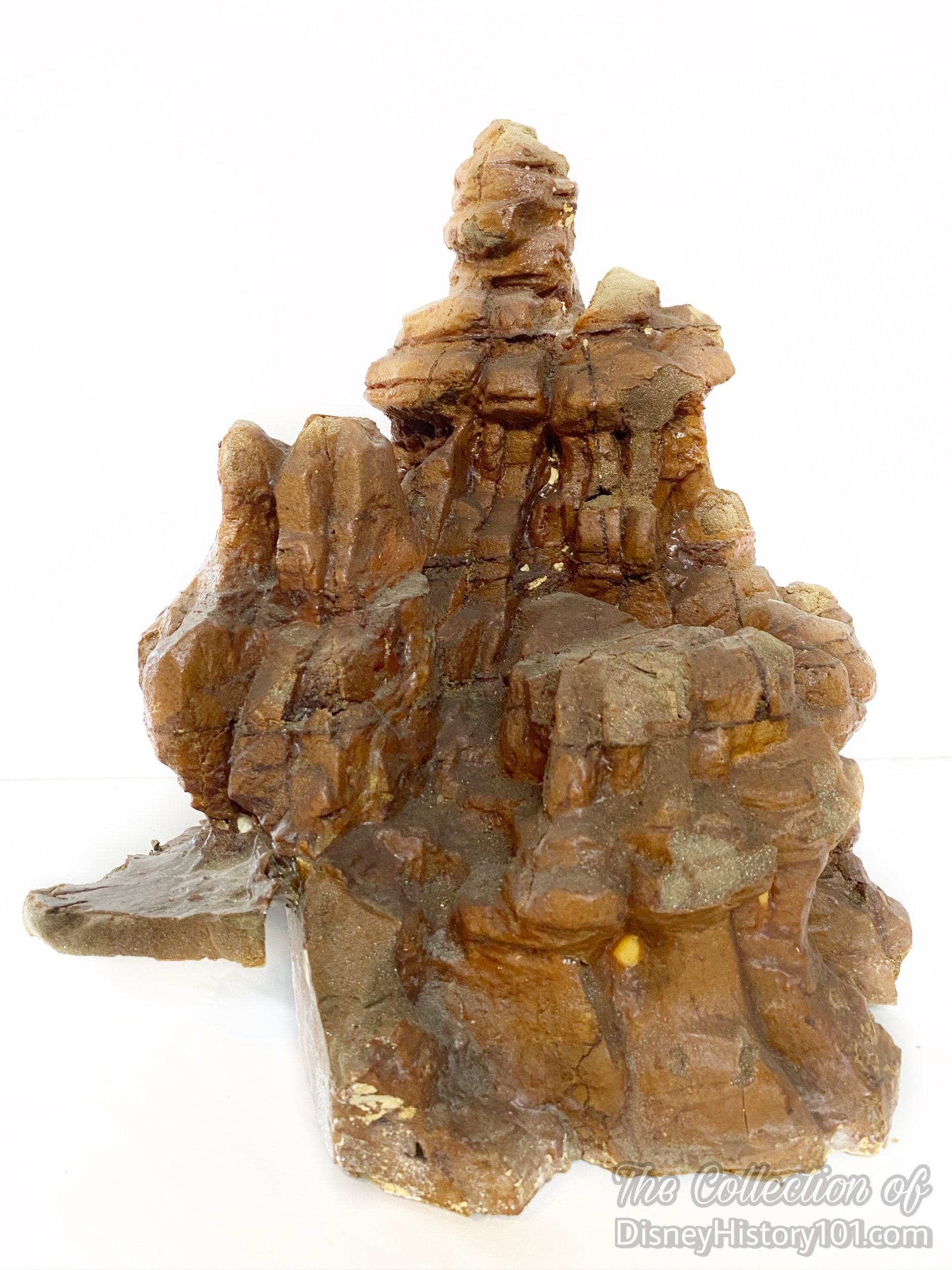 A “toothy” fragment of the Big Thunder Mountain three-dimensional RockWork study mock-up Show Model prepared for The Magic Kingdom at Walt Disney World.